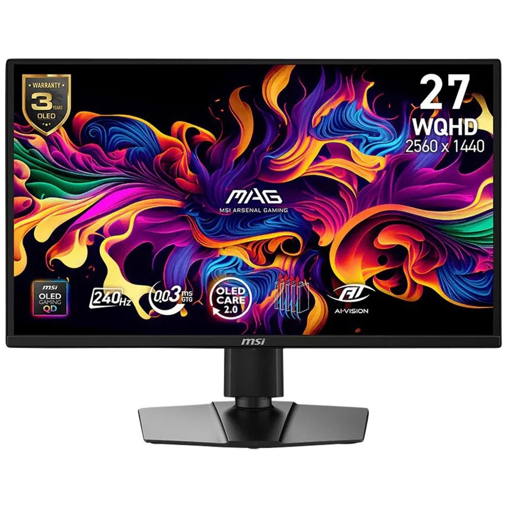 1 MSI MAG 27" QHD 240hz 0.03ms OLED Gaming Monitor, 1 of 5