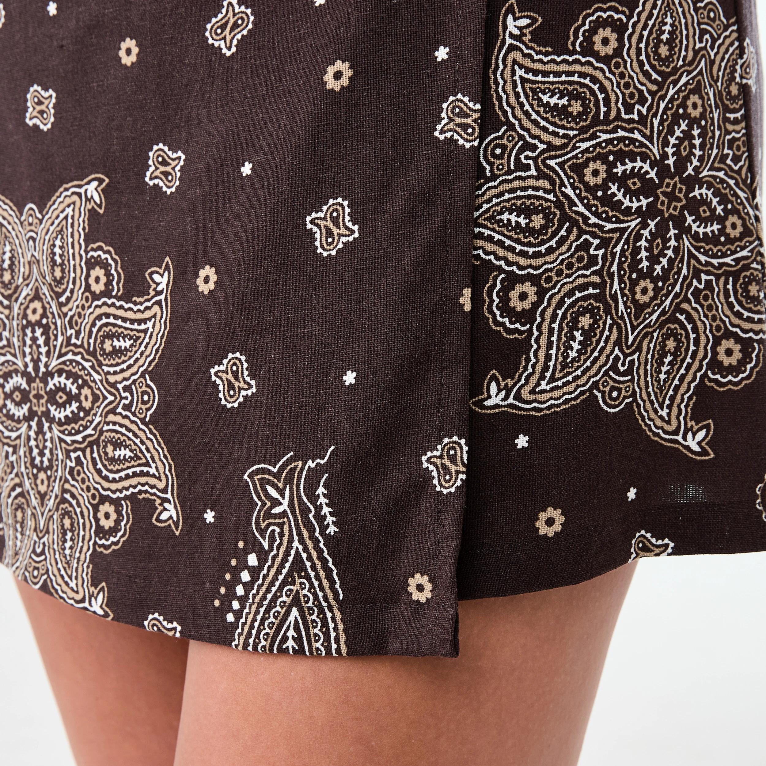 5 Wrap Mini Skort Bandana, 5 of 6