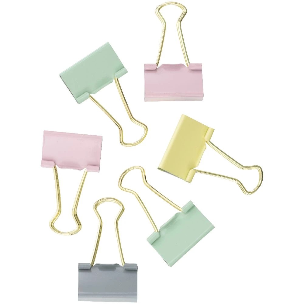 3 Otto Foldback Clips 32mm Pastel 6 Pack, 3 of 4