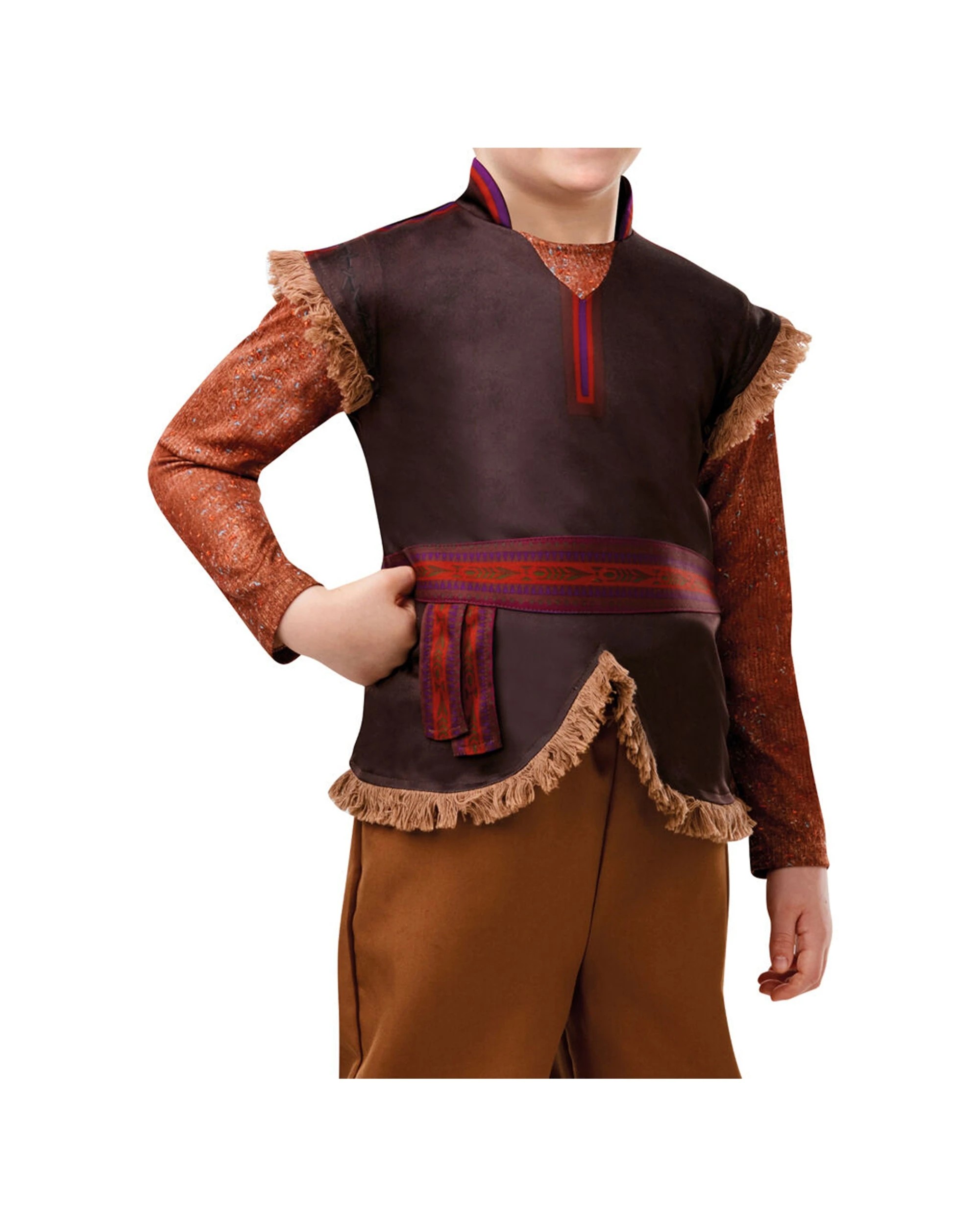 2 Disney Kristoff Frozen 2 Deluxe Costume Party Dress-up Size 6-8y
 - Brown, 2 of 4
