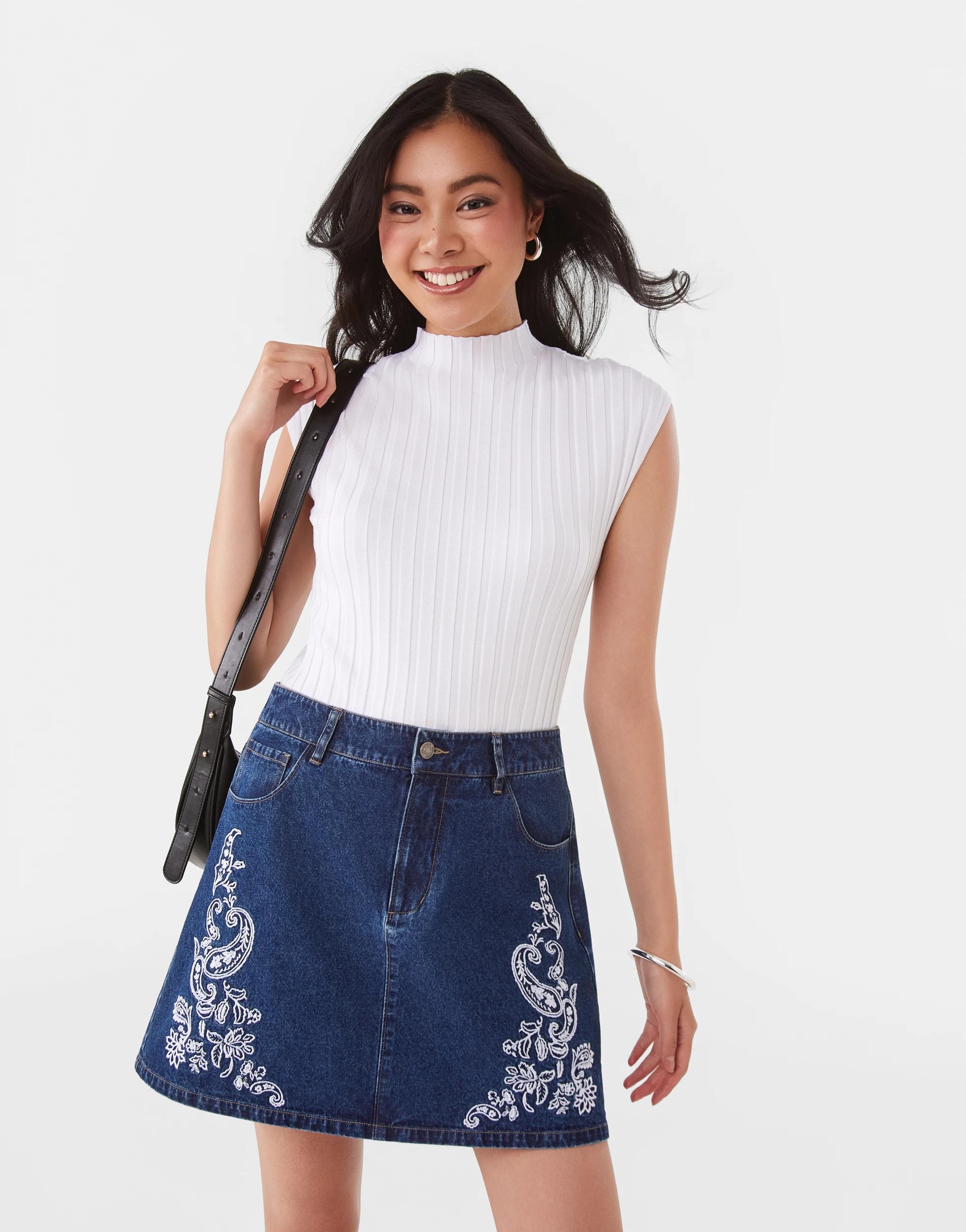 10 Short Sleeve Cap Sleeve Top White, 10 of 10