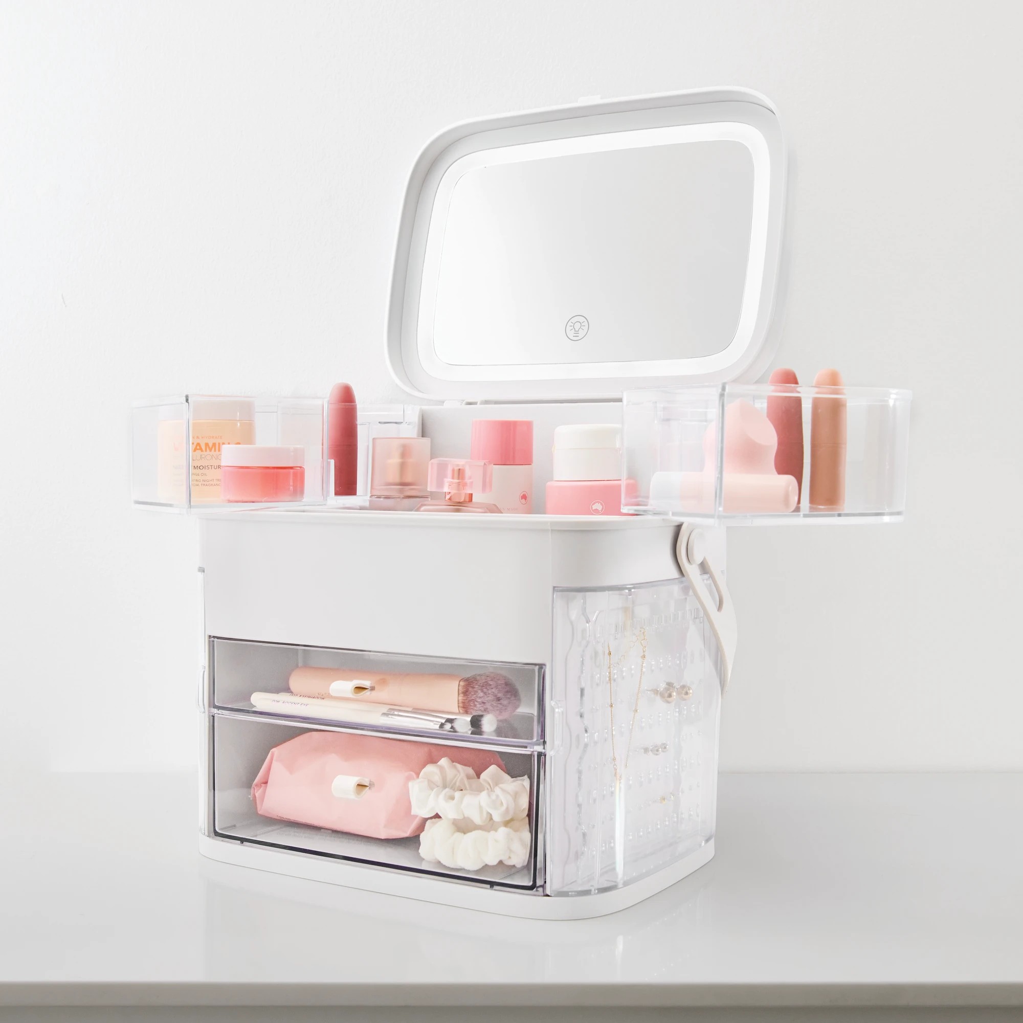1 Cosmetic Caddy with Mirror, 1 of 10