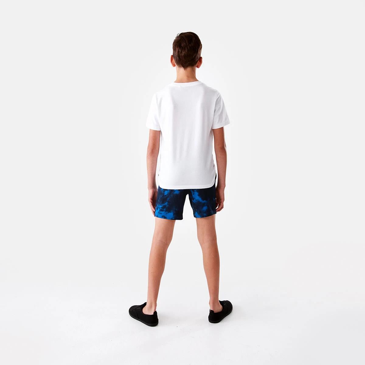 7 All Over Print Knit Shorts Blue Dye, 7 of 9