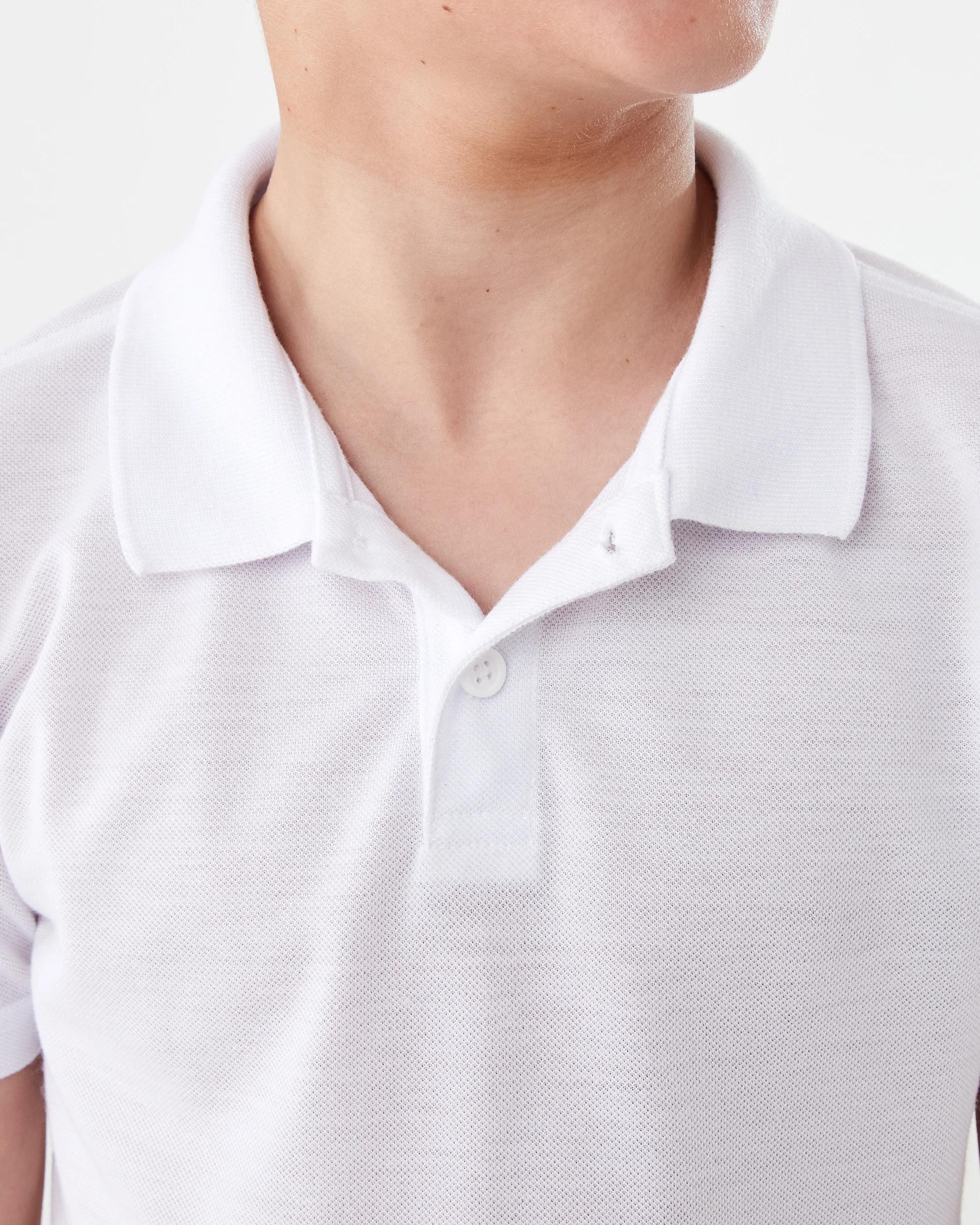 4 School Polo T-shirt White, 4 of 7