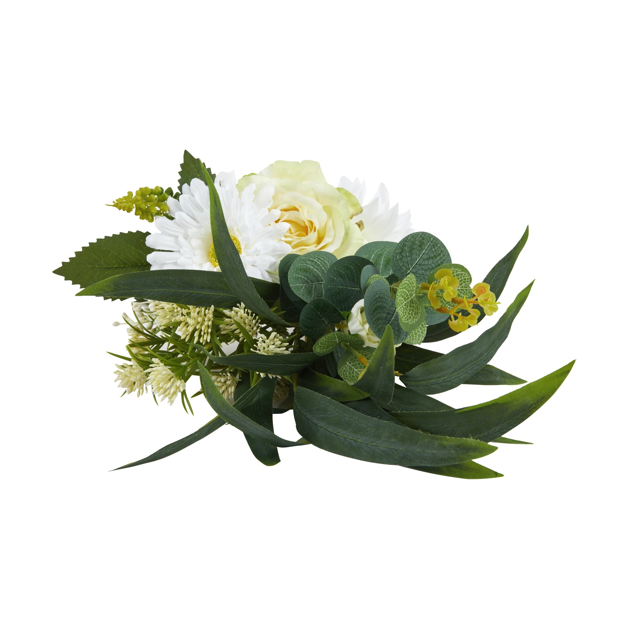 2 Artificial White Flower Bunch, 2 of 4