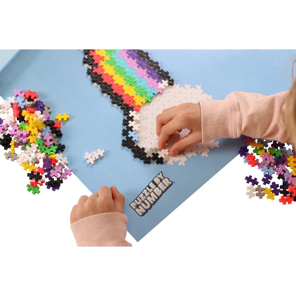 5 Plus-Plus Puzzle by Number Rainbow 500 Pieces, 5 of 5