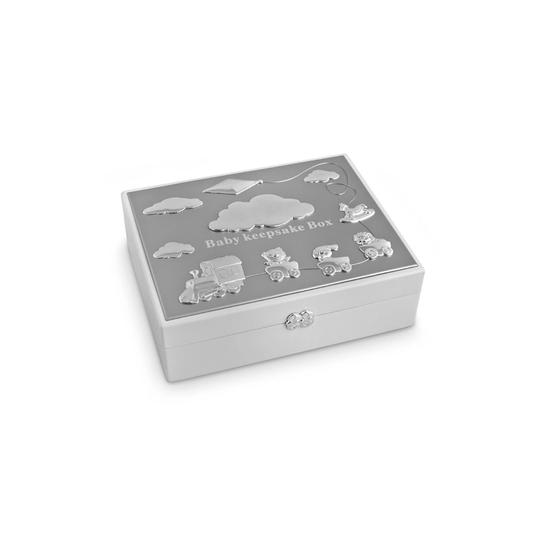 1 Lmd Baby Keepsake Box 17x22x7cm Protective Display Gift Set - Cardboard Box
 - Silver, 1 of 4