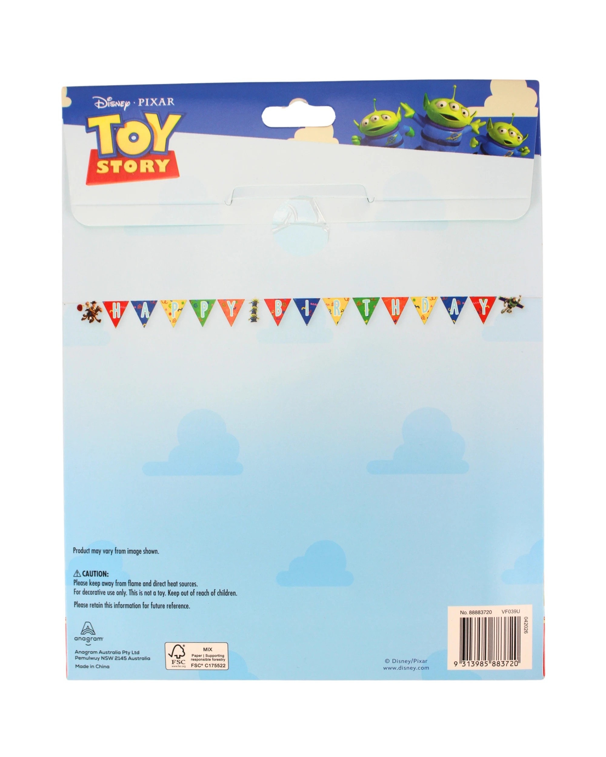 2 Anagram Toy Story Happy Birthday Banner Kids Party Decoration Supplies - Multi, 2 of 2