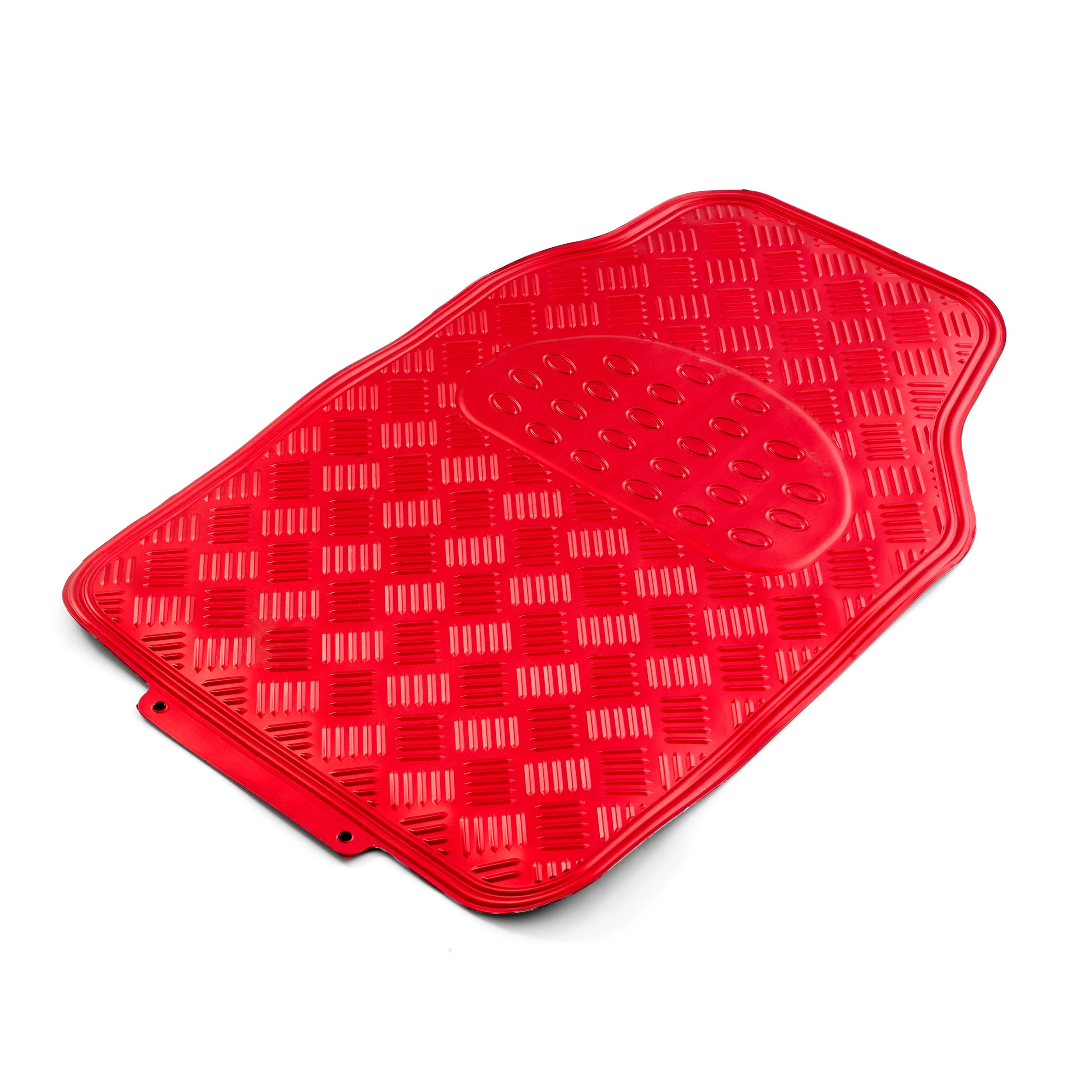 4 4 Pack Metallic Floor Mats - Red, 4 of 9