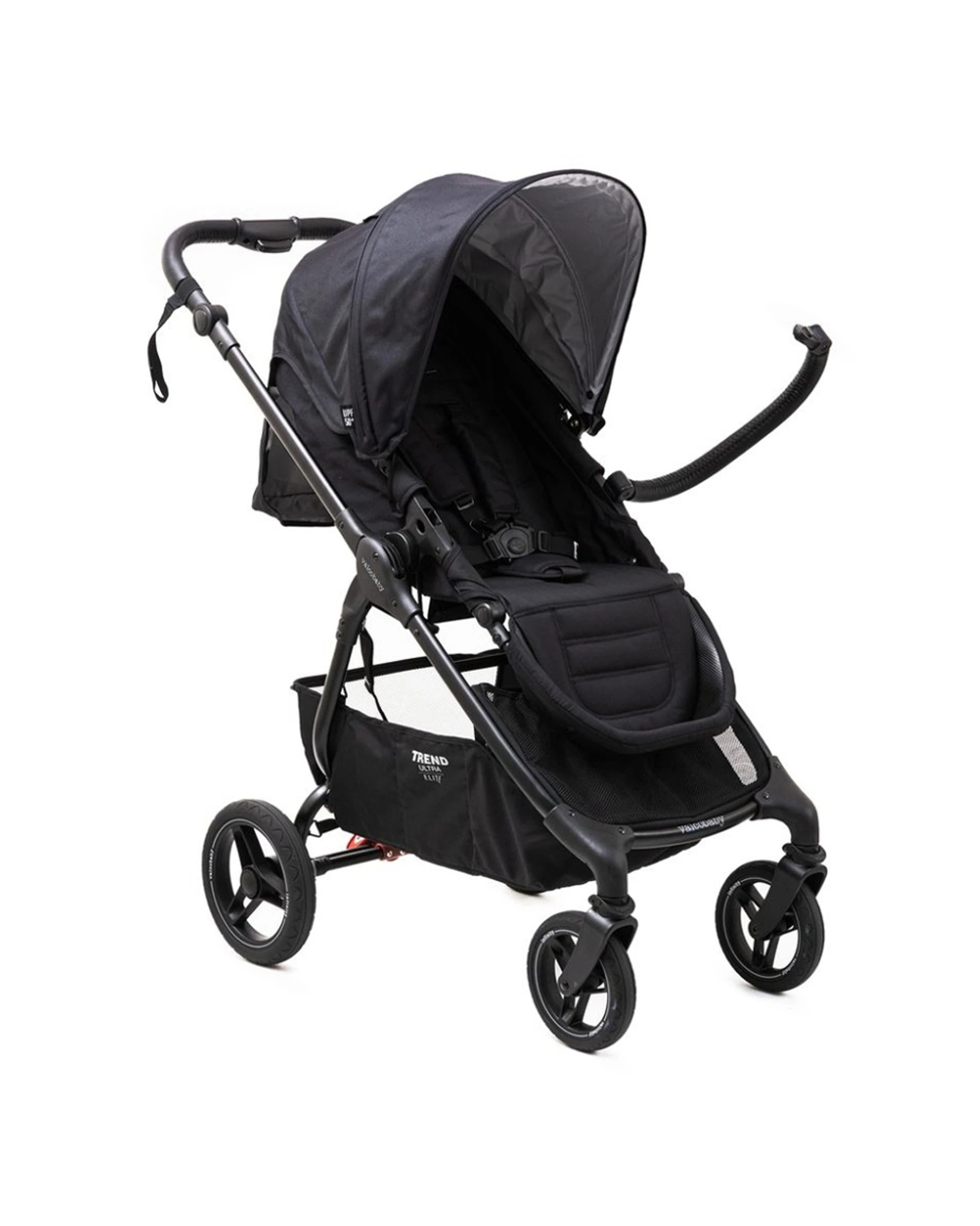 7 Valcobaby Trend Ultra Elite Stroller Pram Reversible One-Hand Fold Infinity - Black, 7 of 8