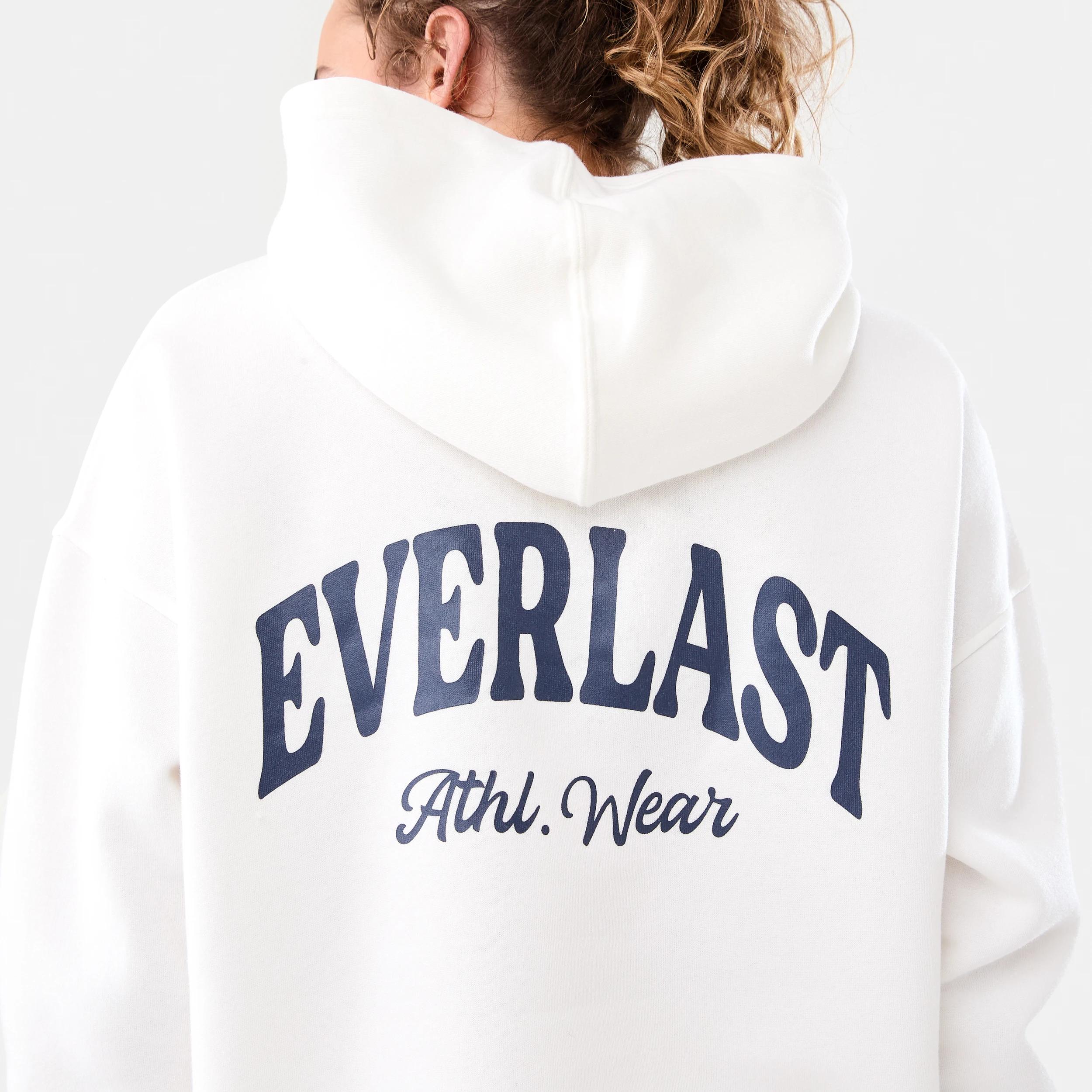 7 Everlast Womens Collegiate Oversized Hoodie EVERLAST COLLEGIATE CREAM, 7 of 9
