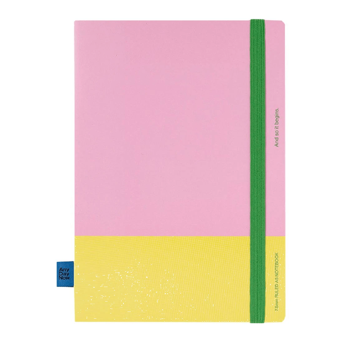 2 Any Day Now Bound Brights A5 Ruled Notebook Pink and Yellow, 2 of 5