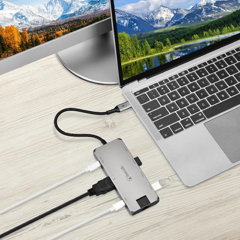6 Bonelk Long-Life USB-C 8-in-1 Multiport Hub Space Grey, 6 of 7