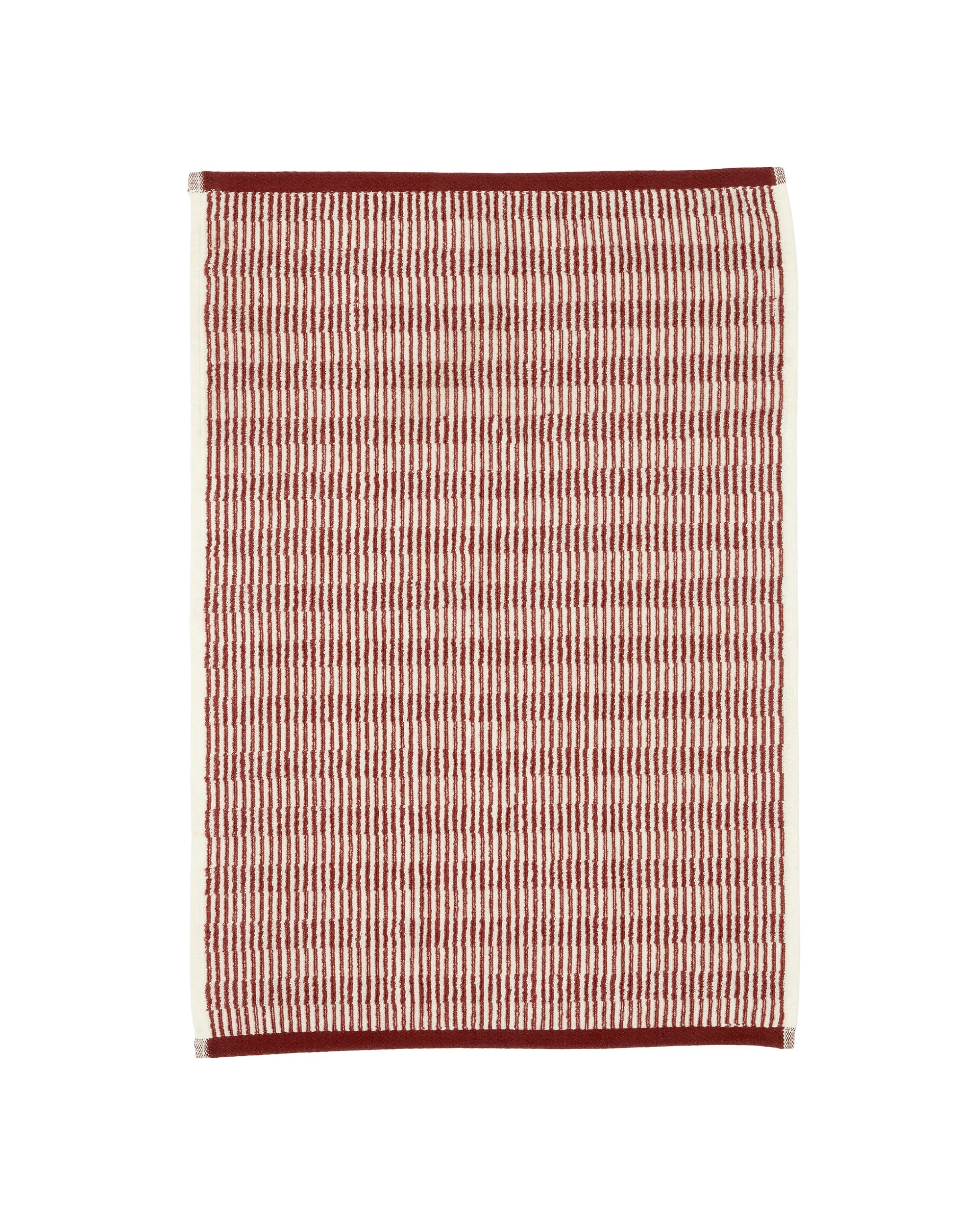 3 Micro Stripe Cotton Hand Towel - Port, 3 of 5