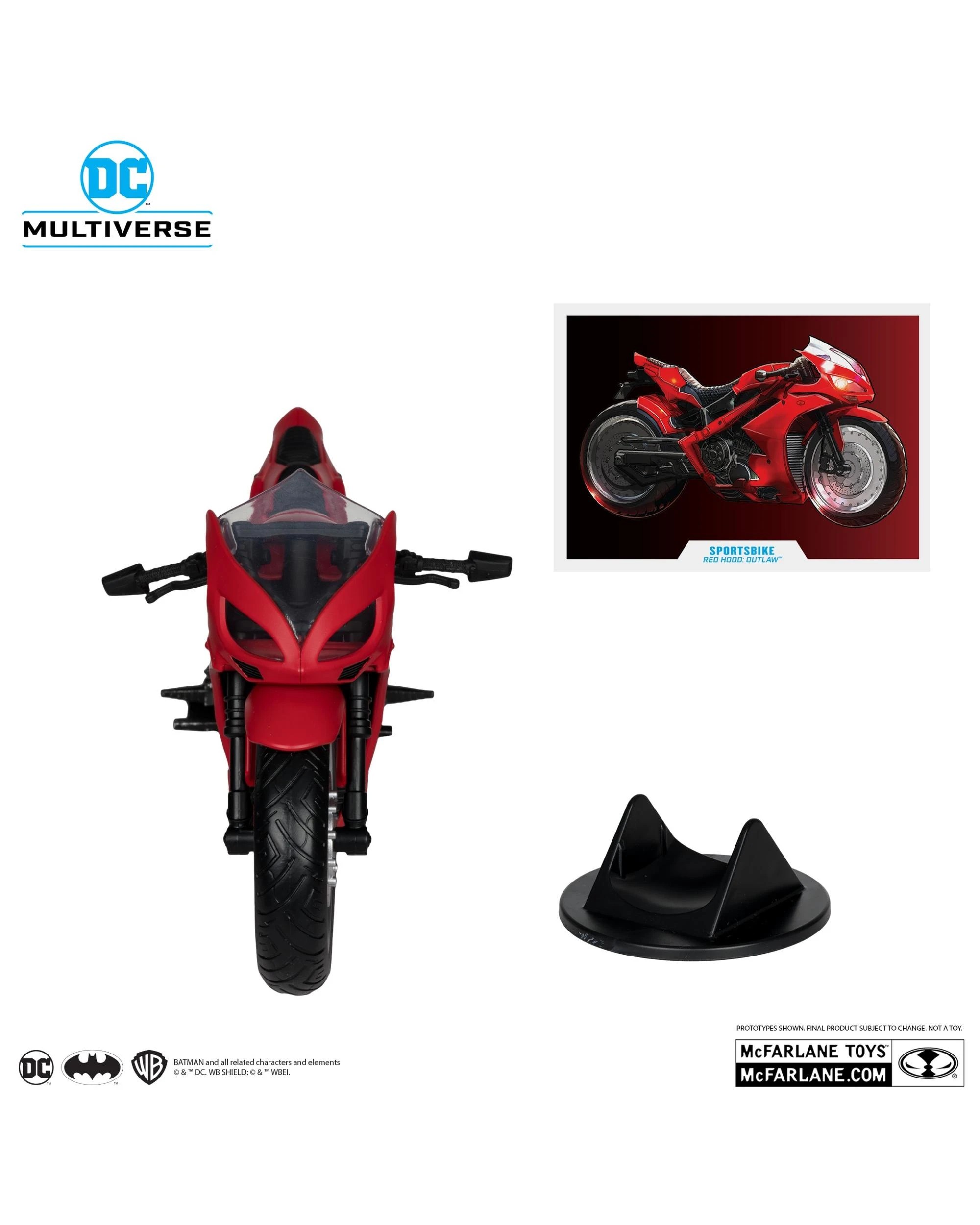 2 DC Multiverse Red Hood's Sportsbike Red Hood Outlaw 7 inch Action Figure, 2 of 10