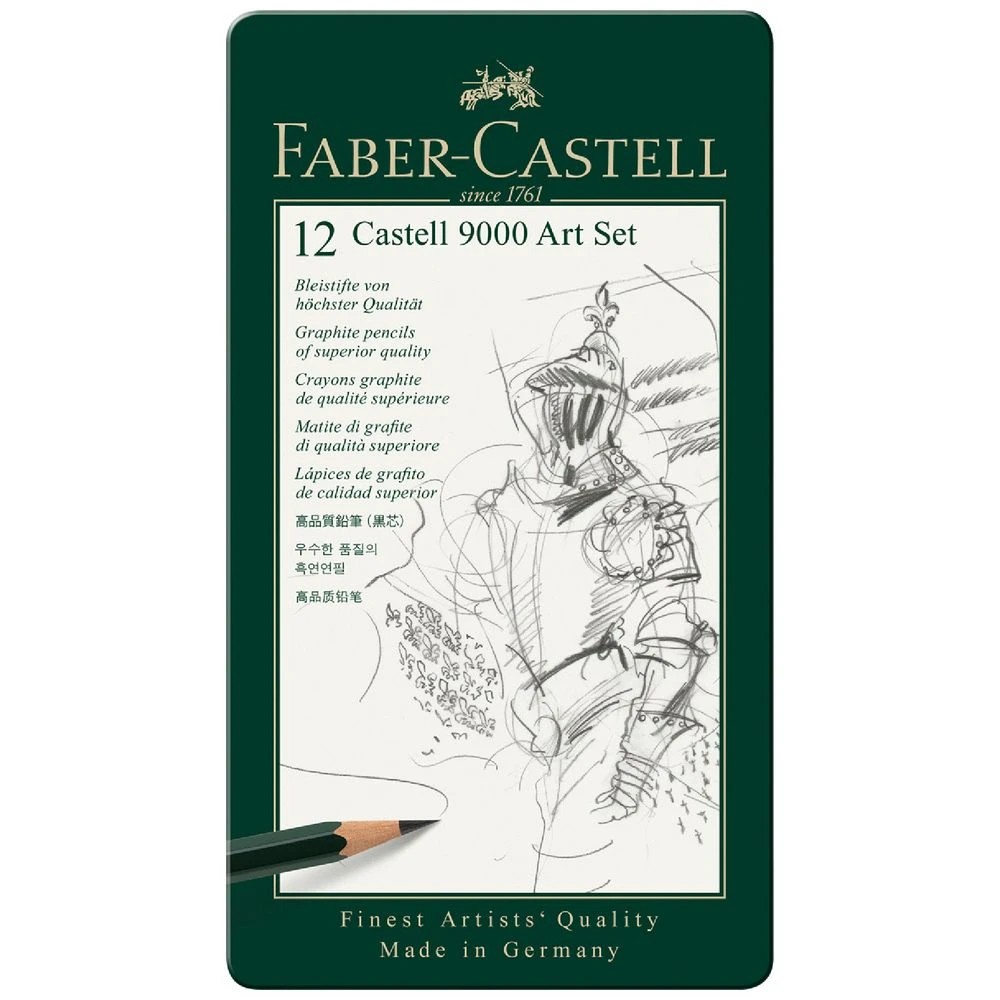 1 Faber-Castell 9000 Graphite Pencil Art Set 12 Pack, 1 of 2