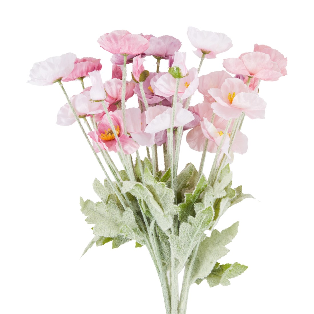 3 Artificial Pastel Poppies Bunch, 3 of 4