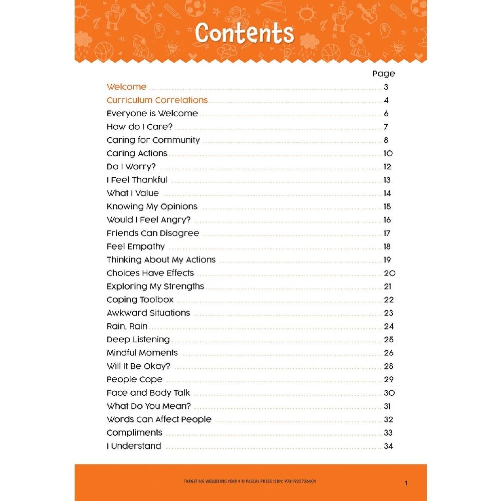 2 Targeting Wellbeing Year 4, 2 of 7