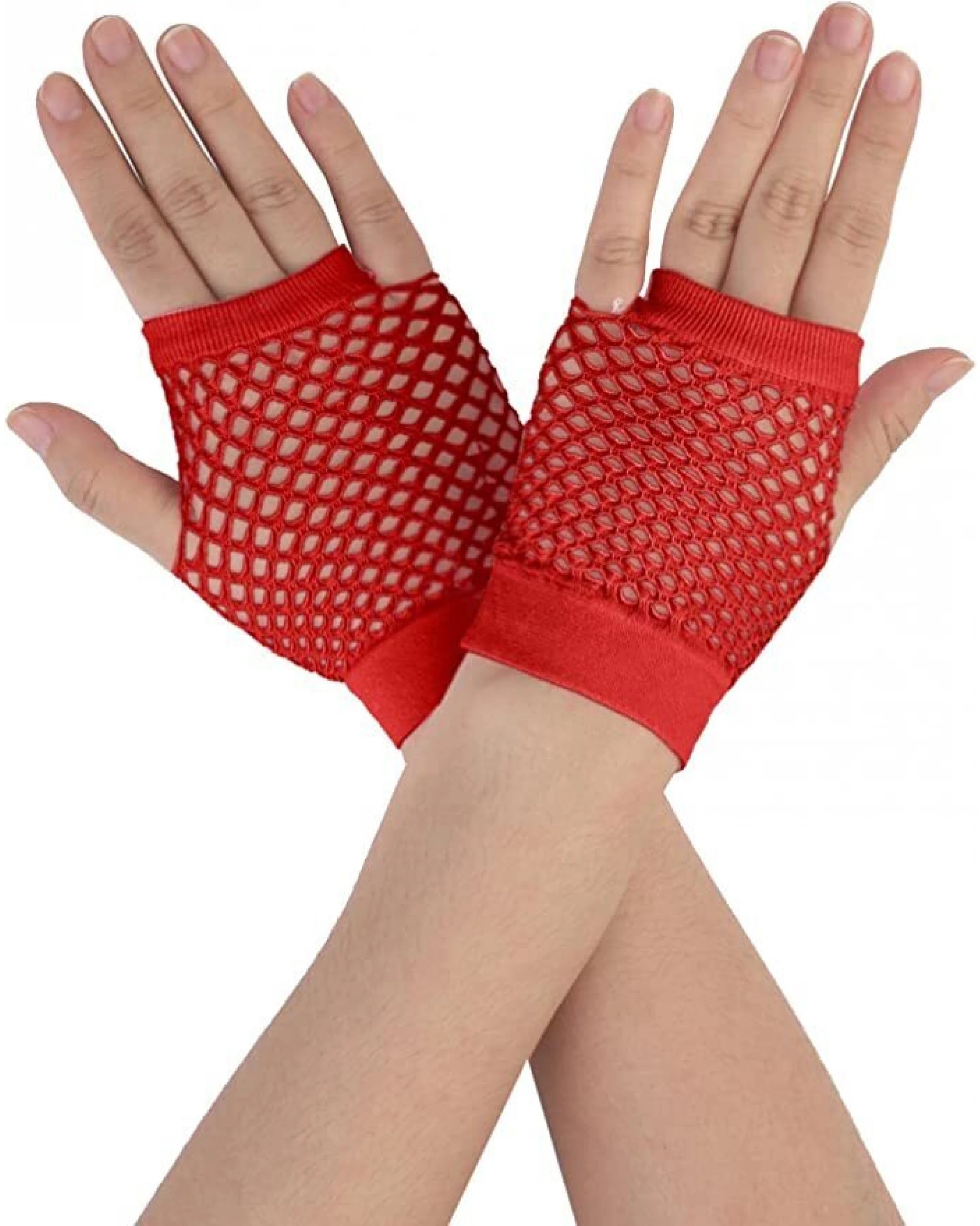 1 BR Costumes Fingerless Fishnet Gloves for Costume Parties and Dance, 1 of 4