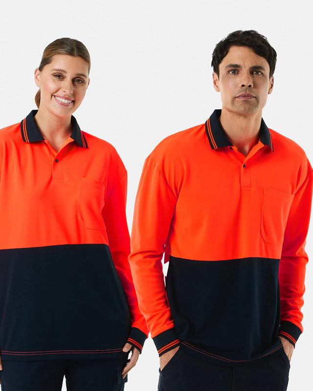 Hi-Visibility Long Sleeve Polo S