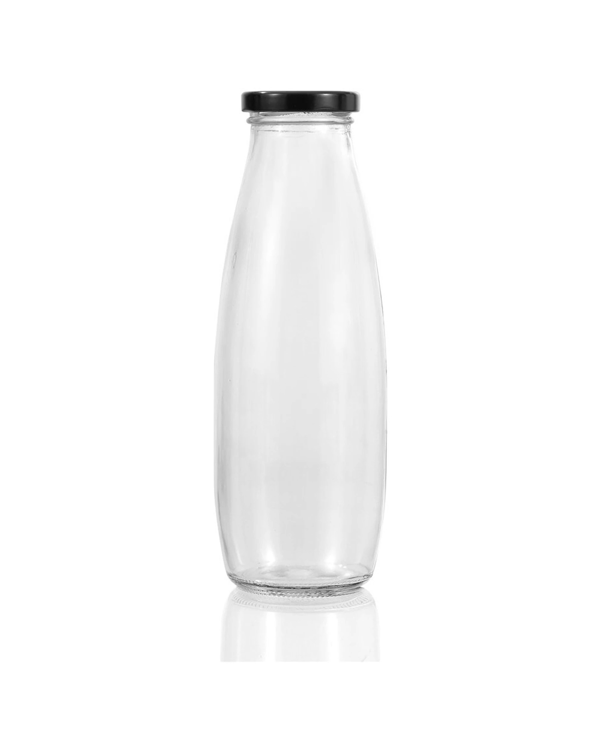 3 Lemon & Lime 450ml Glass Milk Bottle Container Storage W/ Screw Top Lid - Assorted, 3 of 5