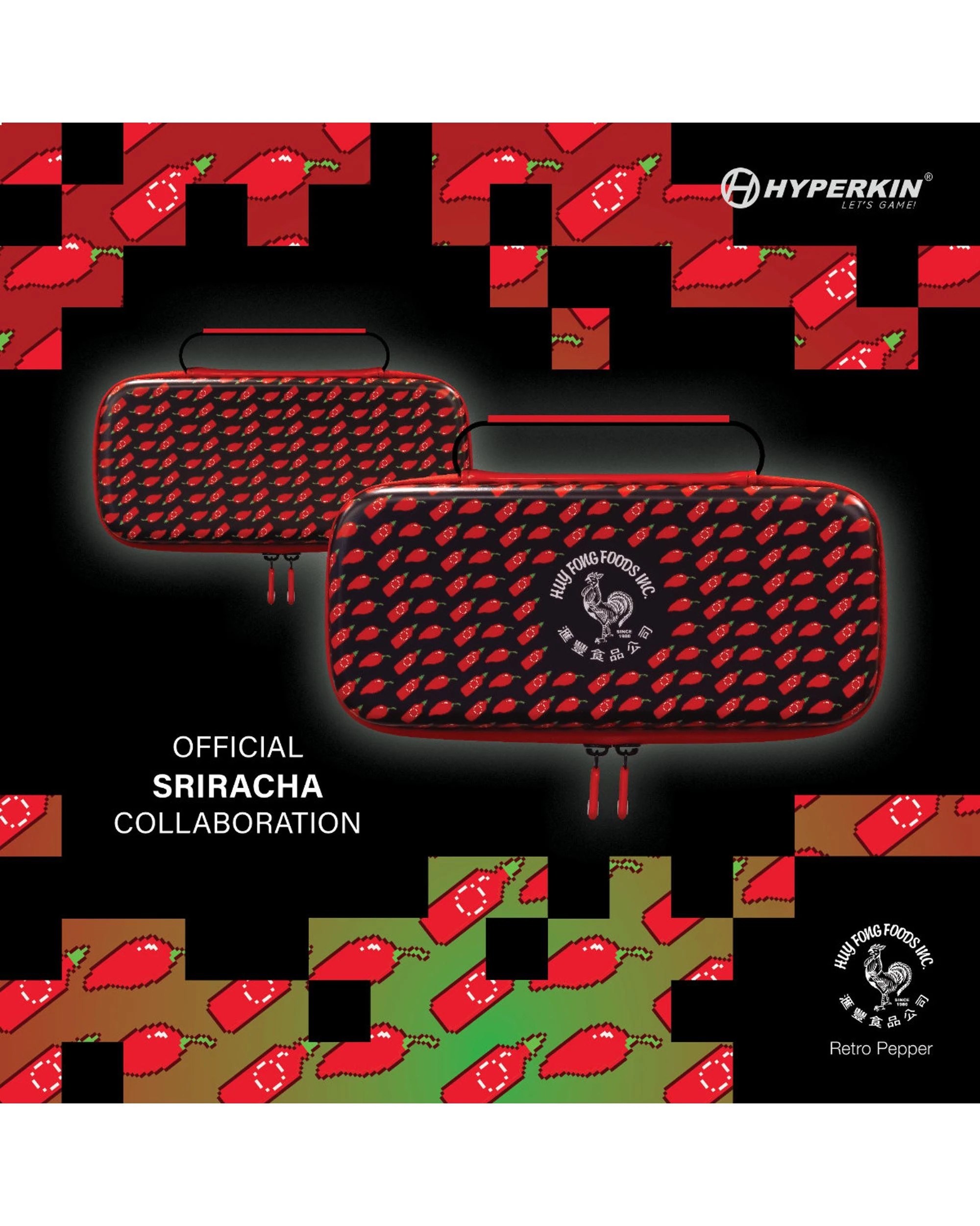 7 Sriracha Retro Pepper Eva Hard Shell Switch Carrying Case Hyperkin, 7 of 8