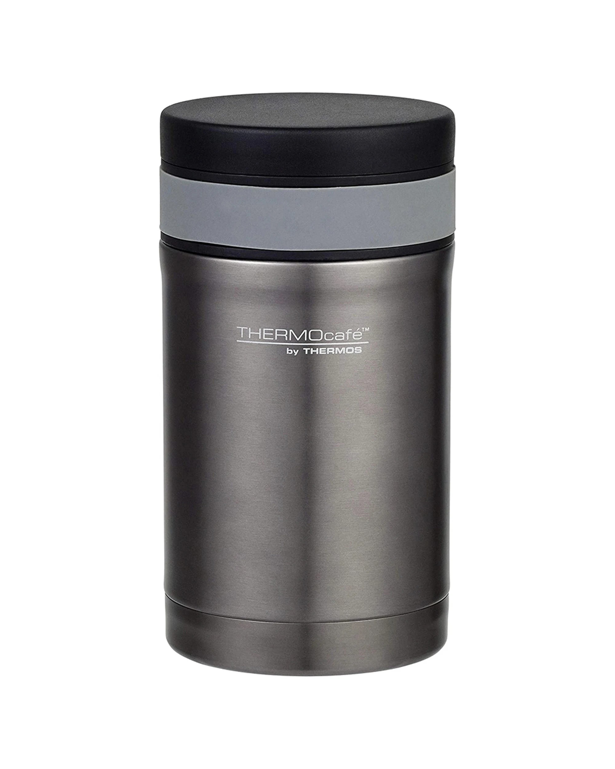1 Thermocafe Vacuum Insulated Food Jar With Spoon Leakproof Portable 500Ml - Charcoal, 1 of 1