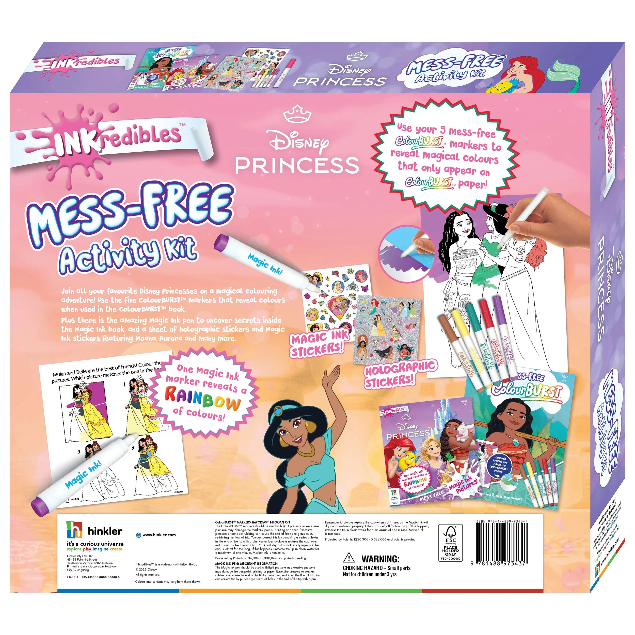 2 INKredibles Disney Princess Mess-Free Activity Kit - Book, 2 of 9