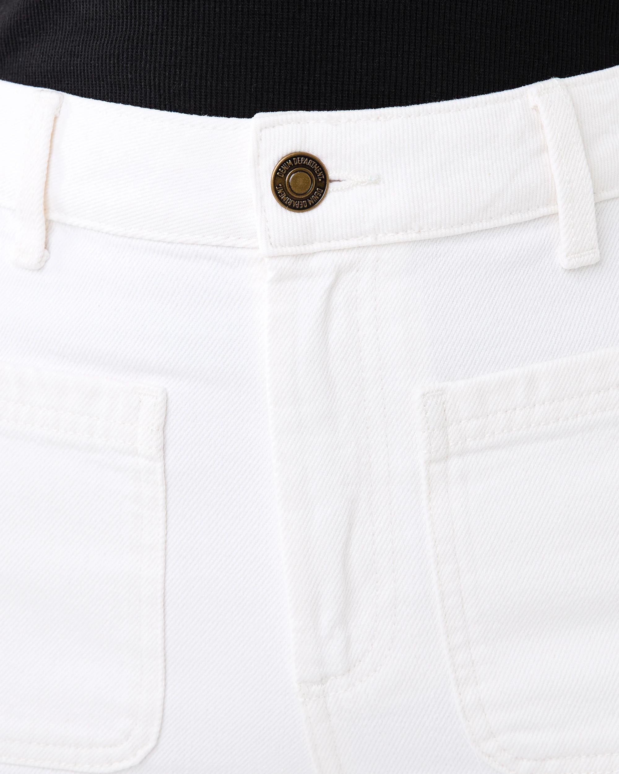 4 Cropped Wide Leg Jeans Ecru, 4 of 8