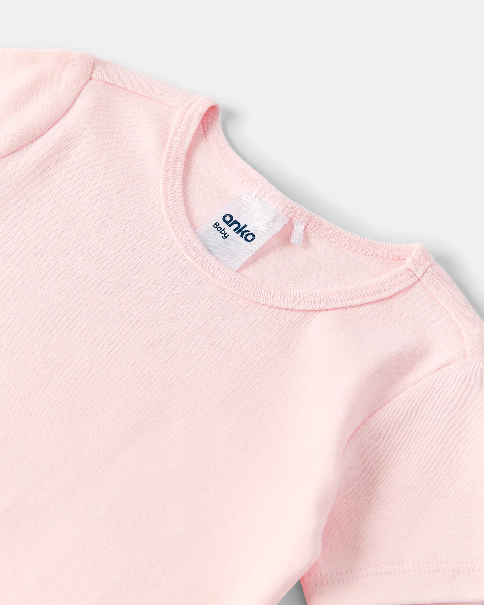 5 2 Pack Short Sleeve Bodysuits Pnk Pck, 5 of 6