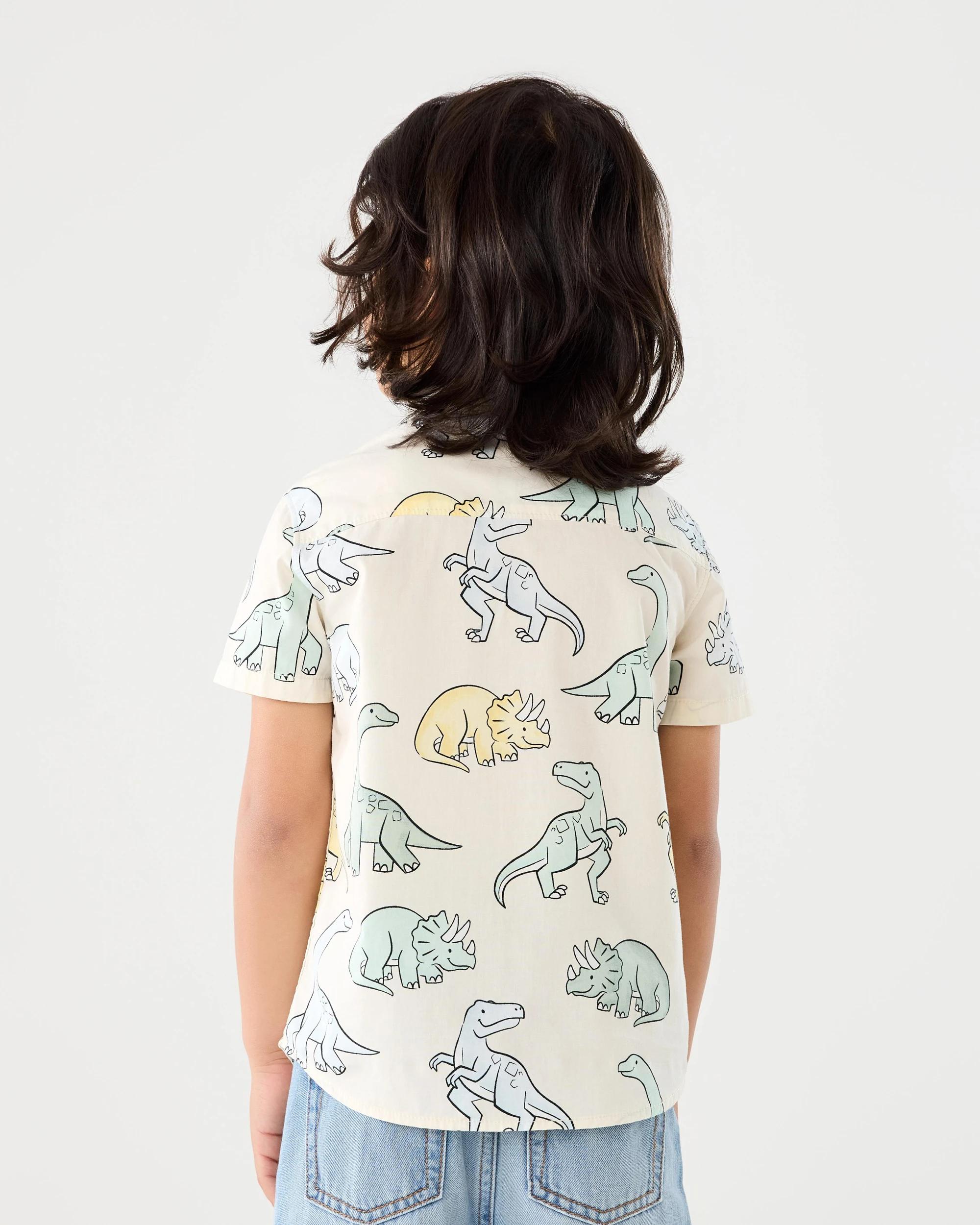 2 Short Sleeve Print Shirt Bge Dino, 2 of 7