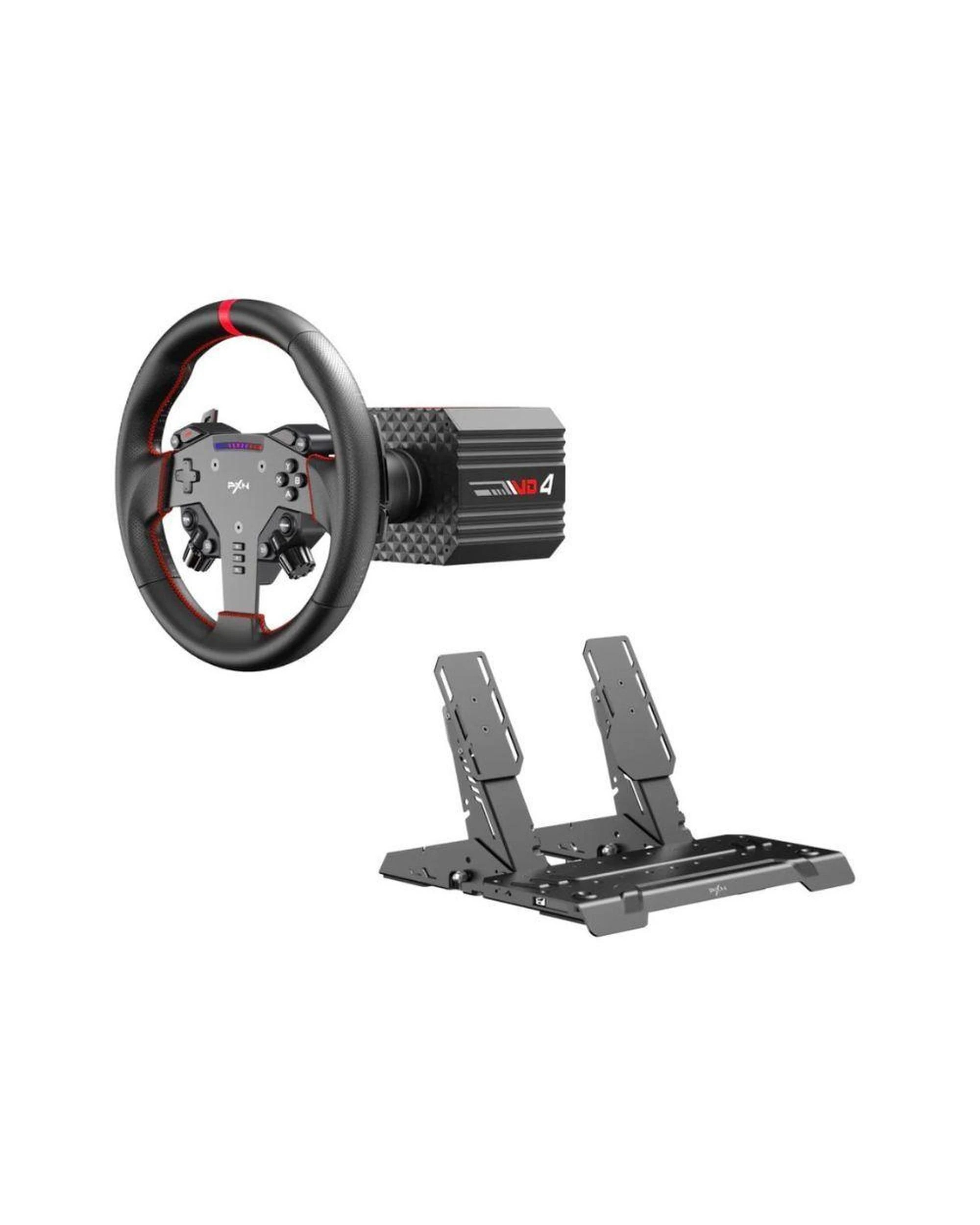 1 PXN VD4 Bundle F Direct Drive Racing Wheel with 4Nm Torque Pedals and LED RPM for PC Sim Racing, 1 of 3