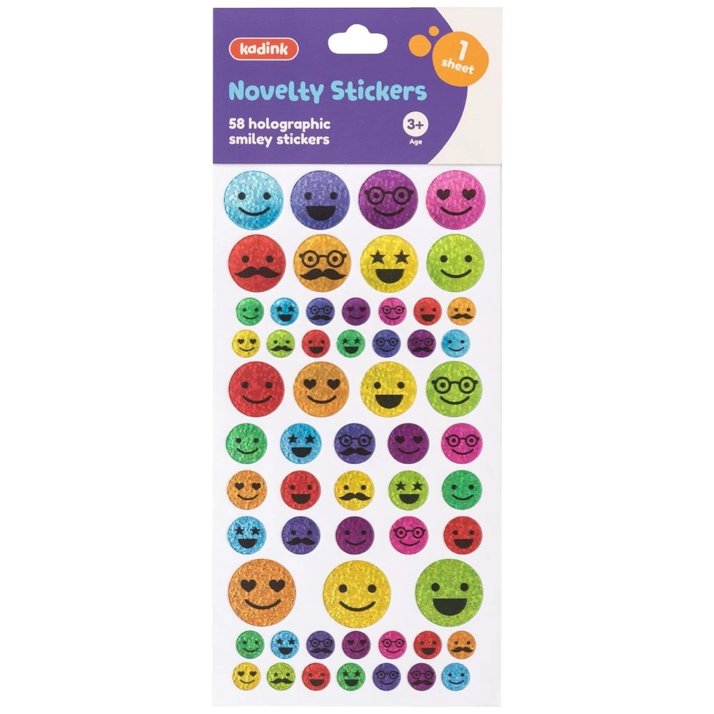1 Kadink Smiley Rainbow Holographic Stickers, 1 of 1