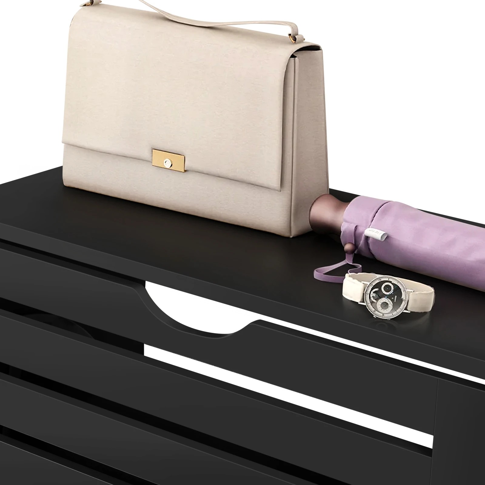 4 Alfordson 2x Shoe Cabinet Organiser Storage Rack Flip Drawers - Black, 4 of 10