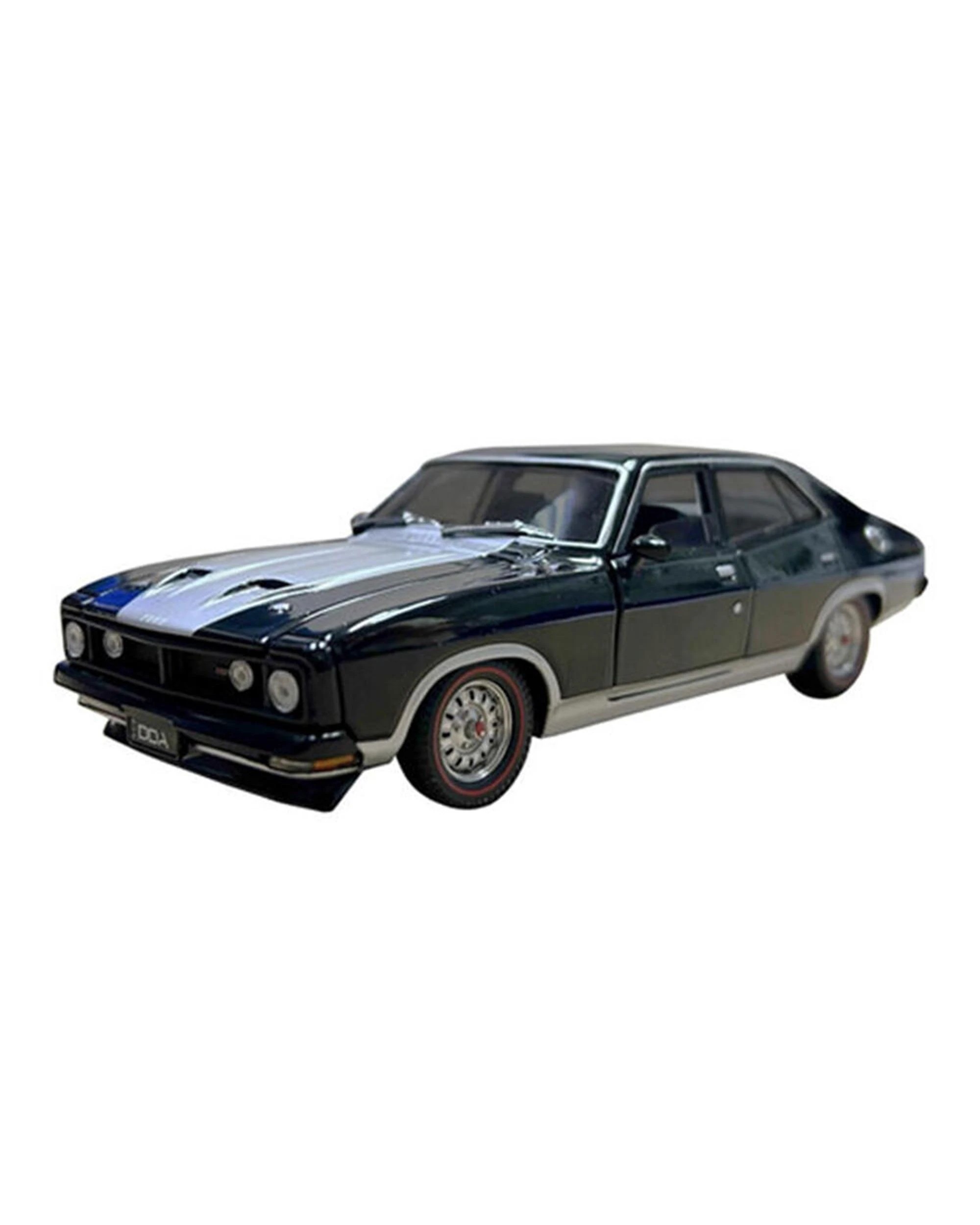 1 DDA Ford Falcon XB GT 4 Door Black with Silver Stripe 1:32 Scale Vehicle - Black, 1 of 4