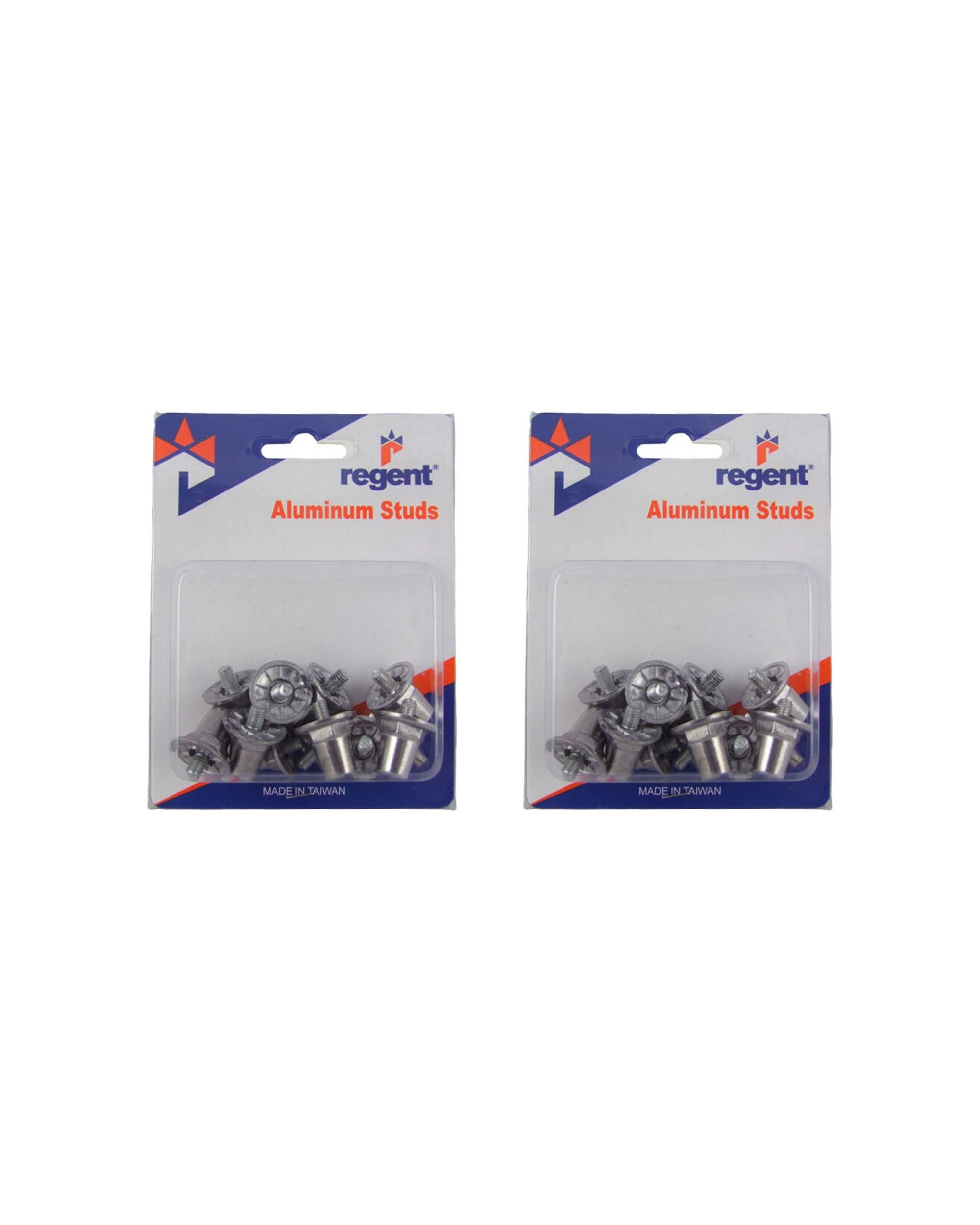1 Regent 2x 12pc Aluminum Sporting Shoes Spare Replacement Studs Accessories - Silver, 1 of 2