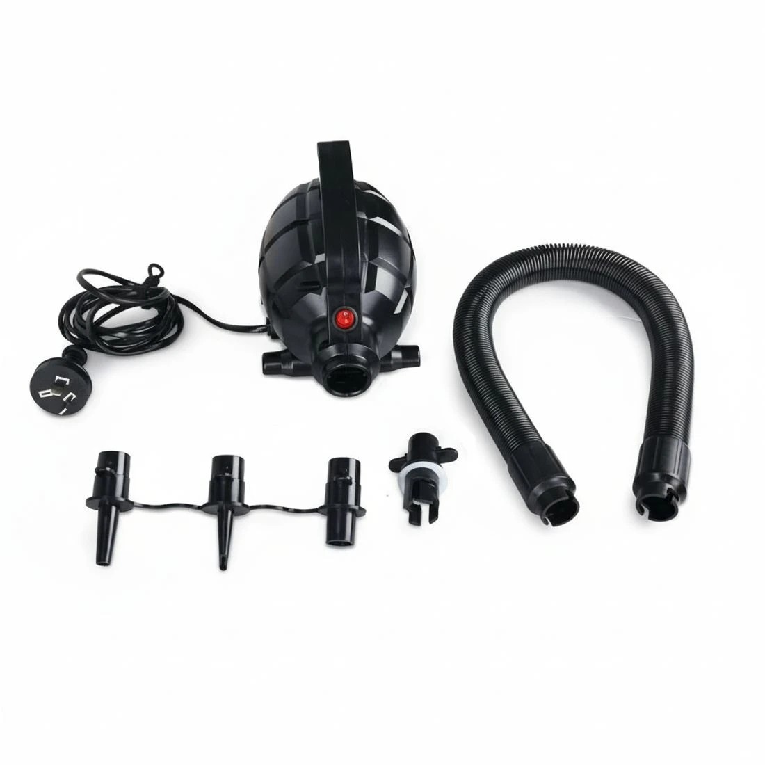 8 500W Electric Air Pump Air track Inflatable Gymnastics Mat 3 Nozzles - Black, 8 of 9