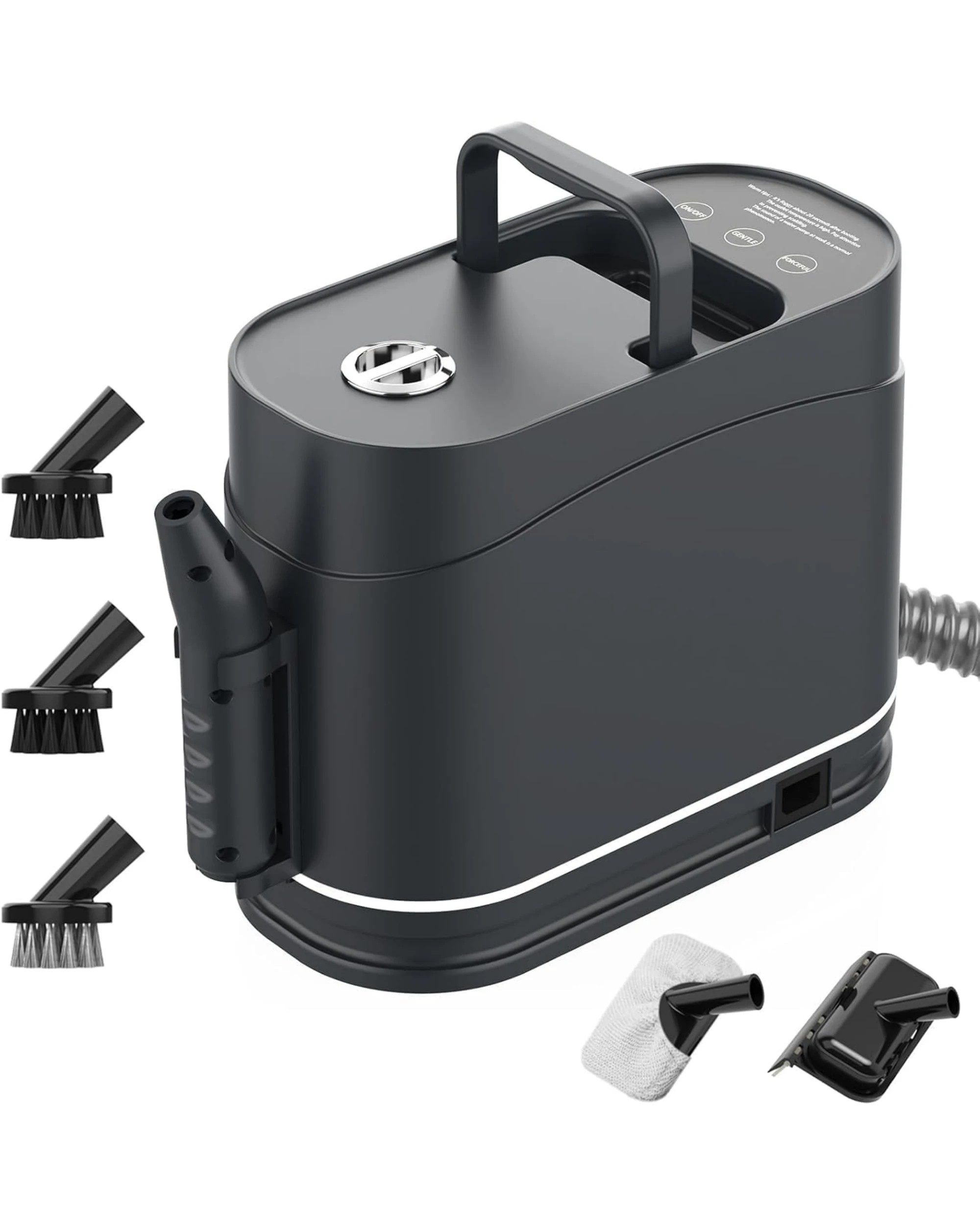 3 Yopower 1500W Steam Cleaner with 5-Brush 1.5L Tank for Home Kitchen Tile Floor - Black, 3 of 6