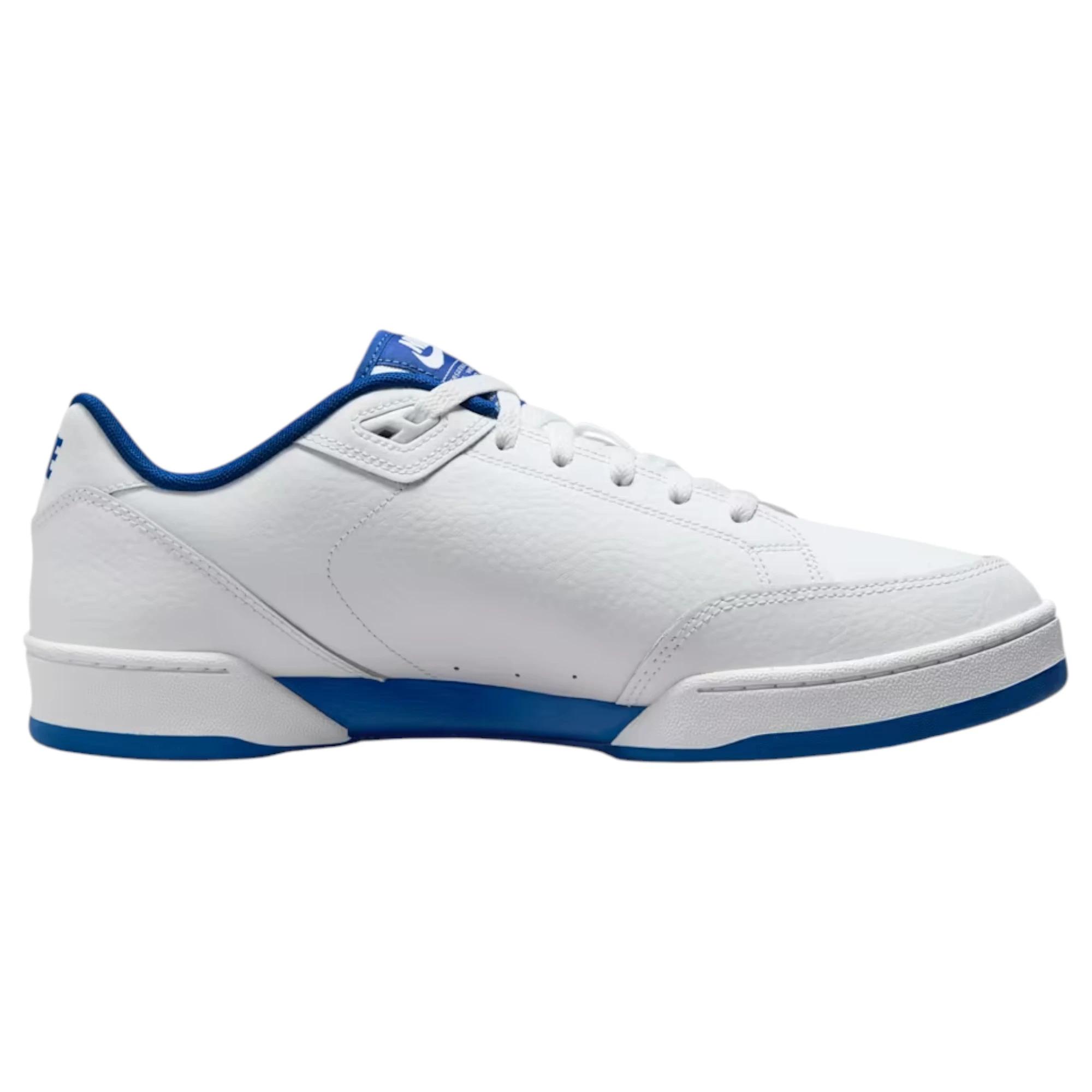 5 Nike Mens Grandstand II Athletic Shoes WHITE/BLUE, 5 of 7