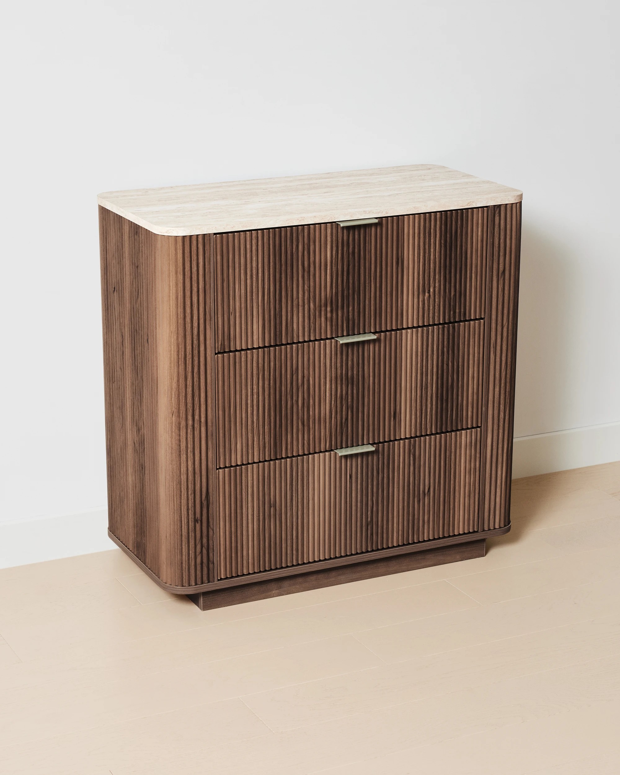 2 Claire 3 Drawer Chest - Walnut, 2 of 7