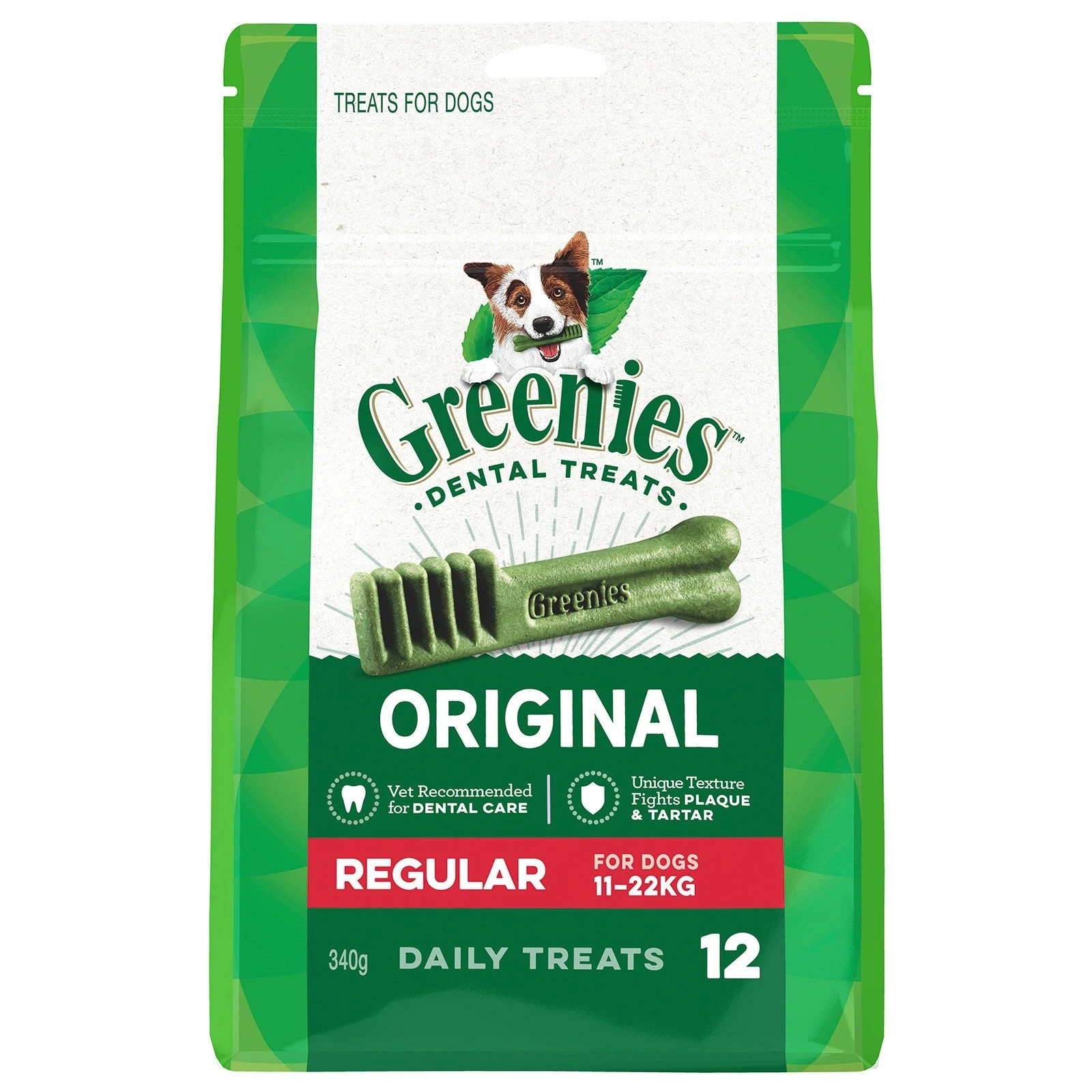 1 Greenies Original Dental Dog Treat Regular 11-22kg - 510g (18 Treats), 1 of 1
