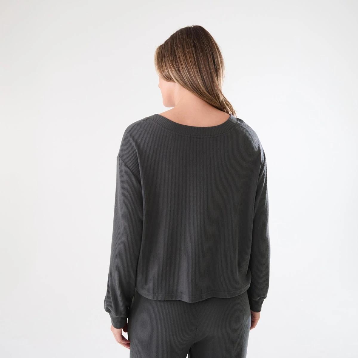 4 Brushed Rib Reversible Top Wshd Slate, 4 of 8