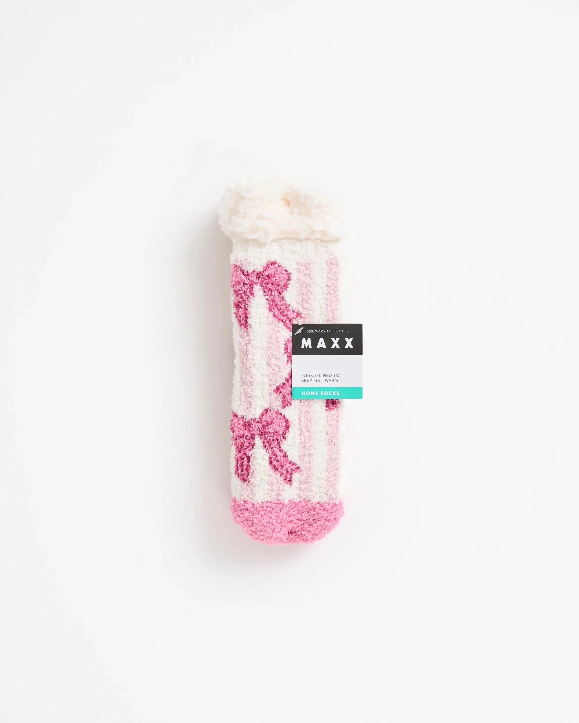 4 Maxx Girls Home Socks BOWS, 4 of 4