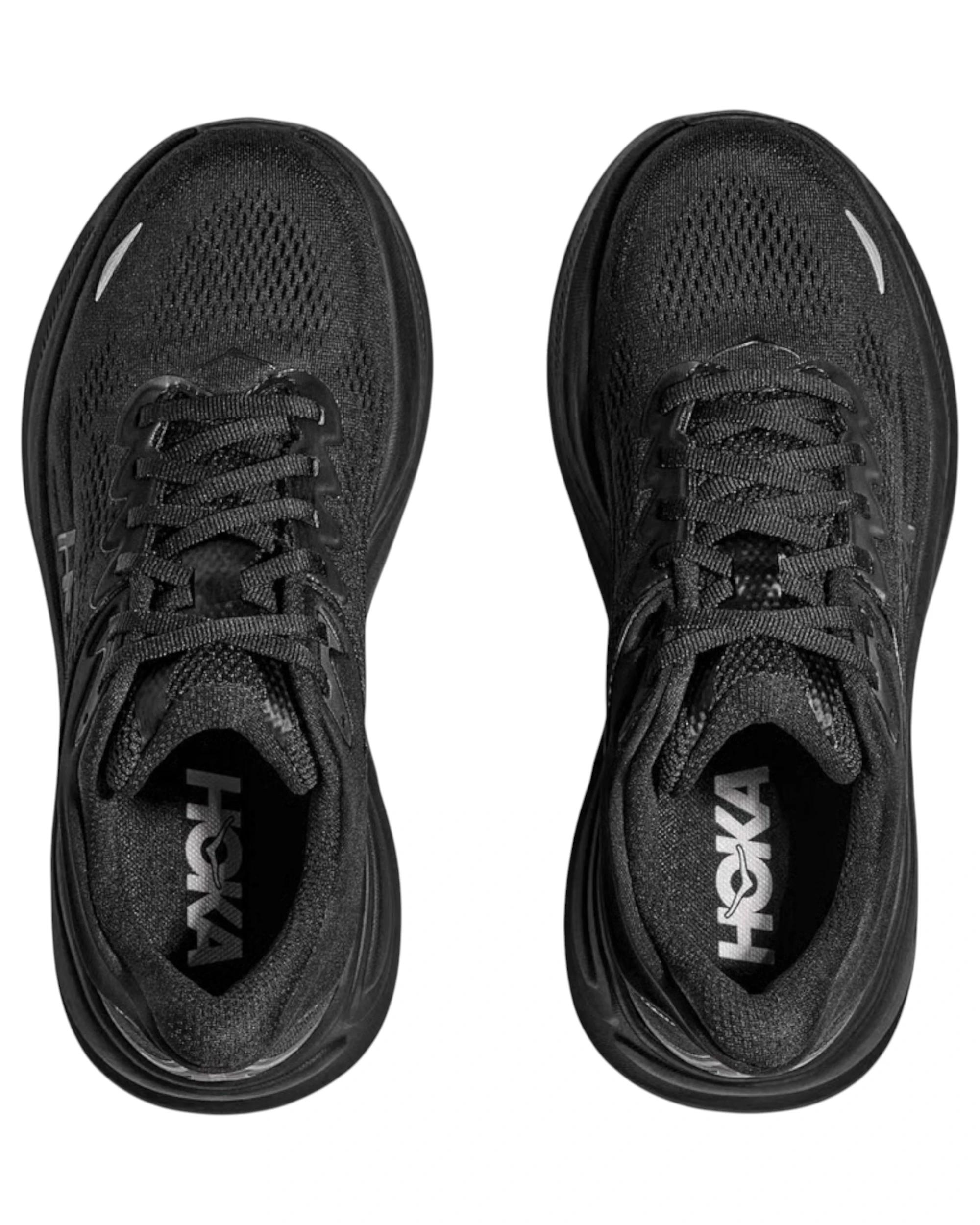 4 Hoka Mens Bondi 9 Athletic Running Shoes BLACK, 4 of 8