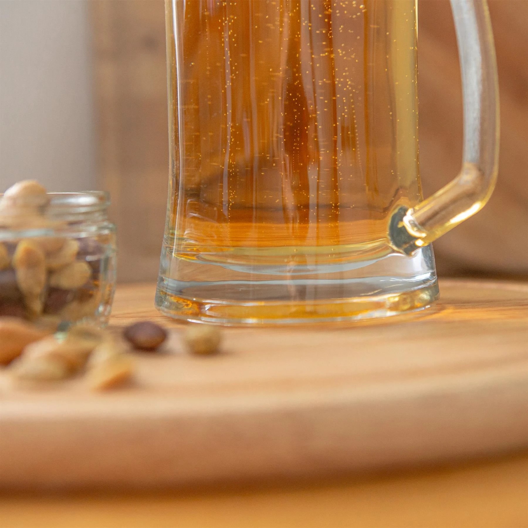 6 Rink Drink Glass Beer Mugs - 500ml - Pack of 4 - Clear, 6 of 7