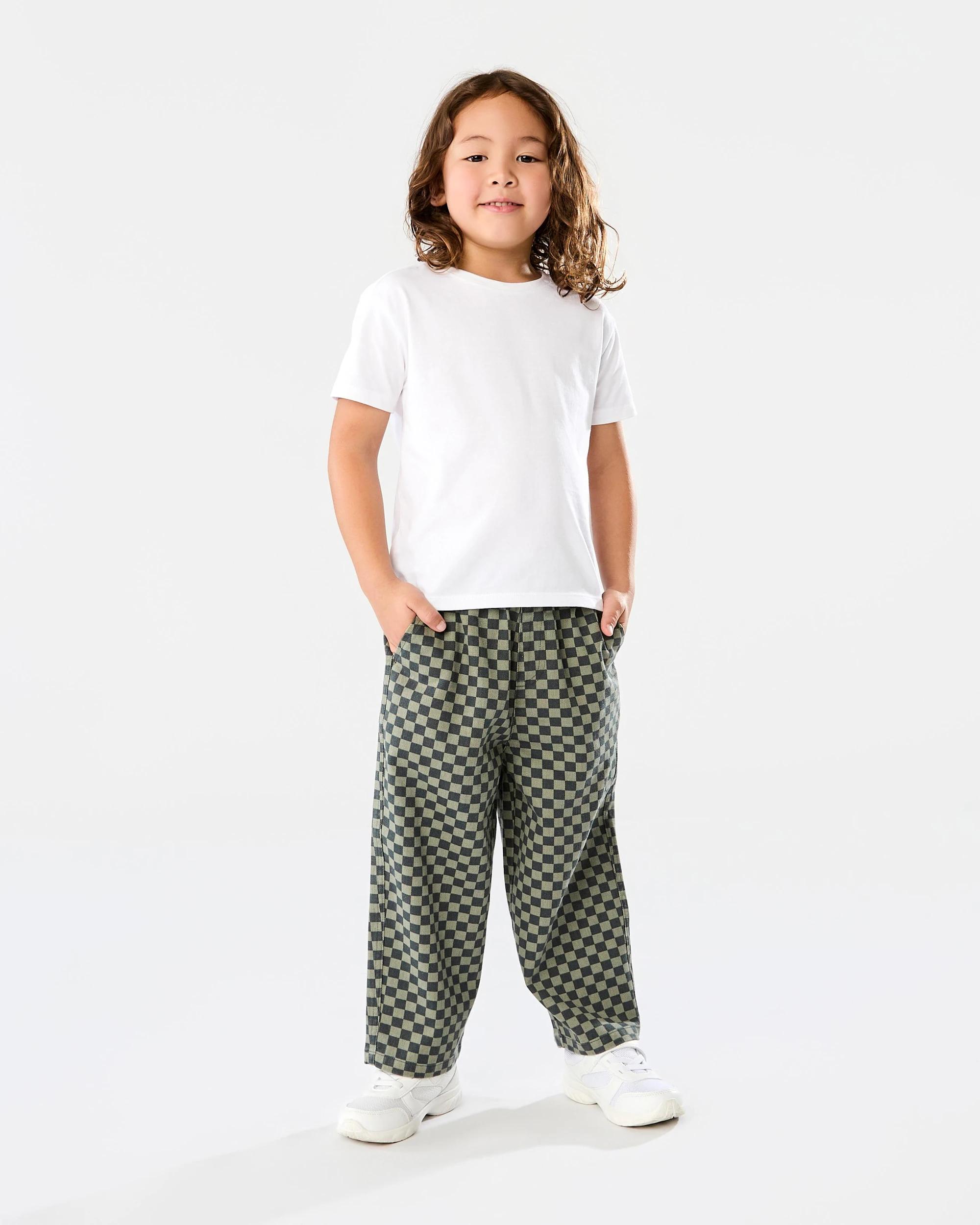 7 Printed Checkerboard Pants Grn Check, 7 of 8