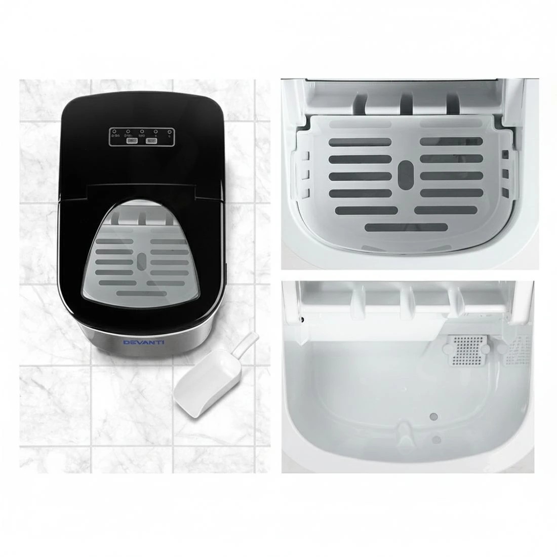 4 Devanti 12kg Ice Maker Machine Stainless Steel - Silver, 4 of 7