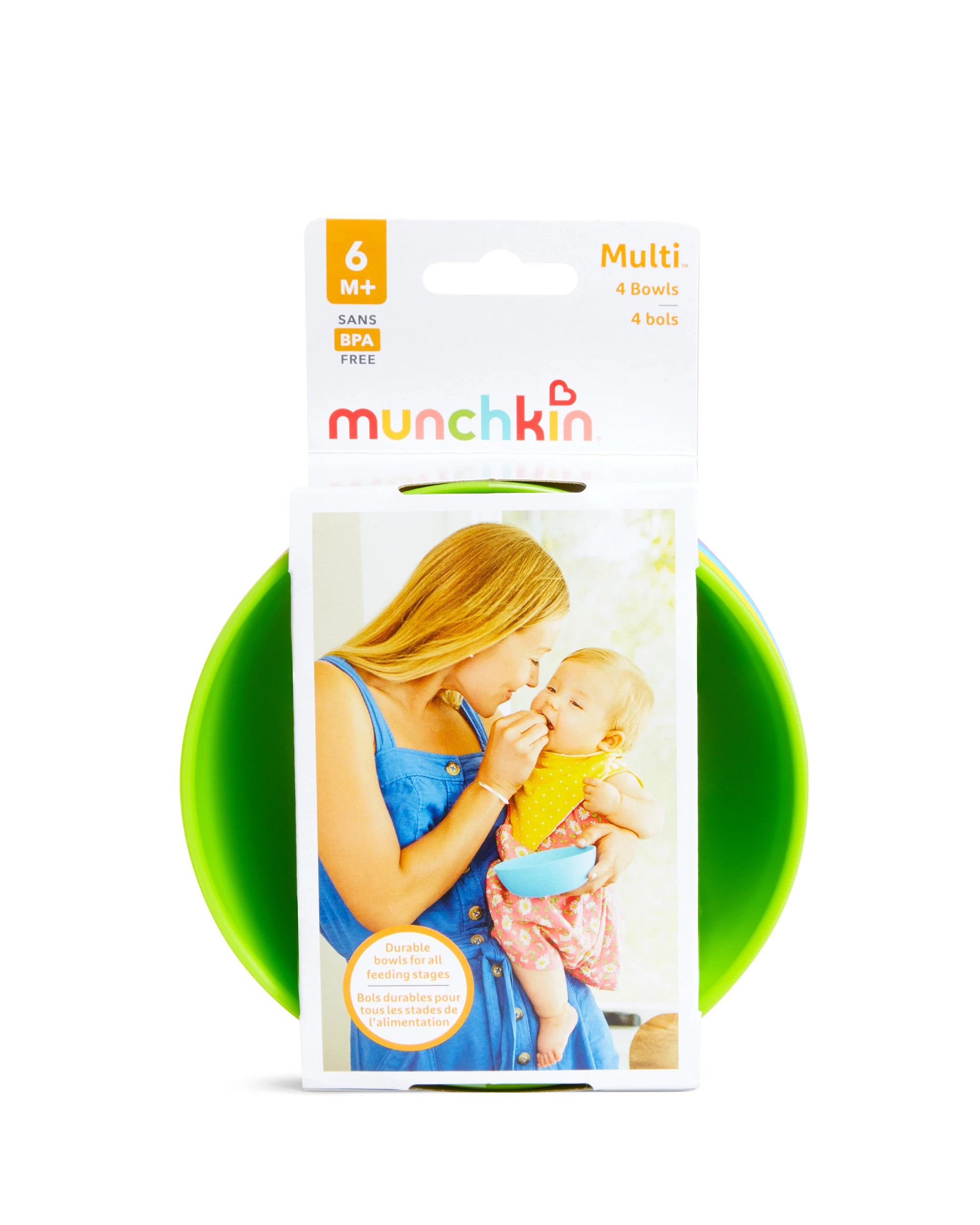 8 Munchkin Bowl Set 4 Pack High Sided Dishwasher And Microwave Safe 6 Months Plus - Assorted, 8 of 8