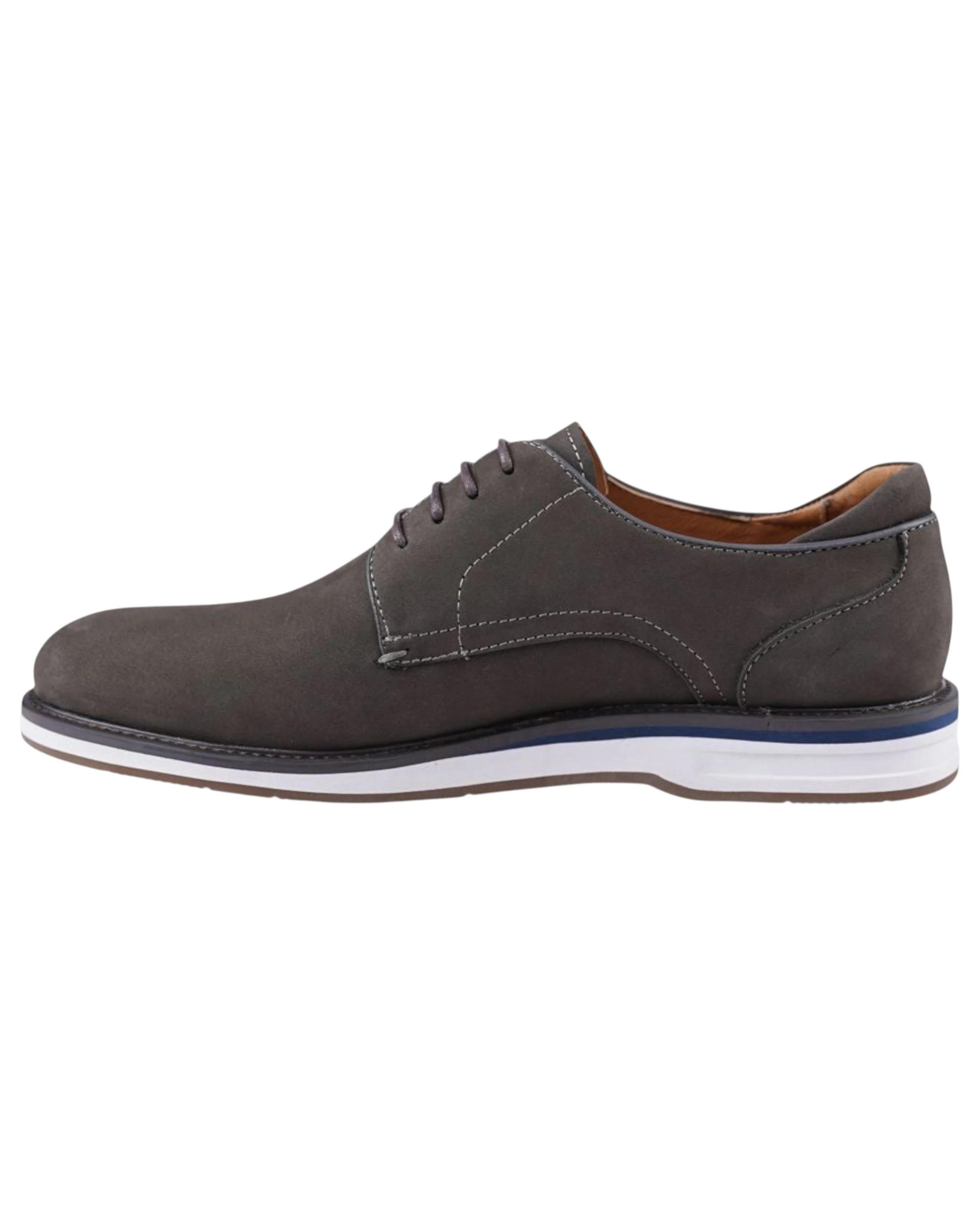 5 Batsanis Mens Colter Lace Up Work Formal Shoes DARK GREY, 5 of 6