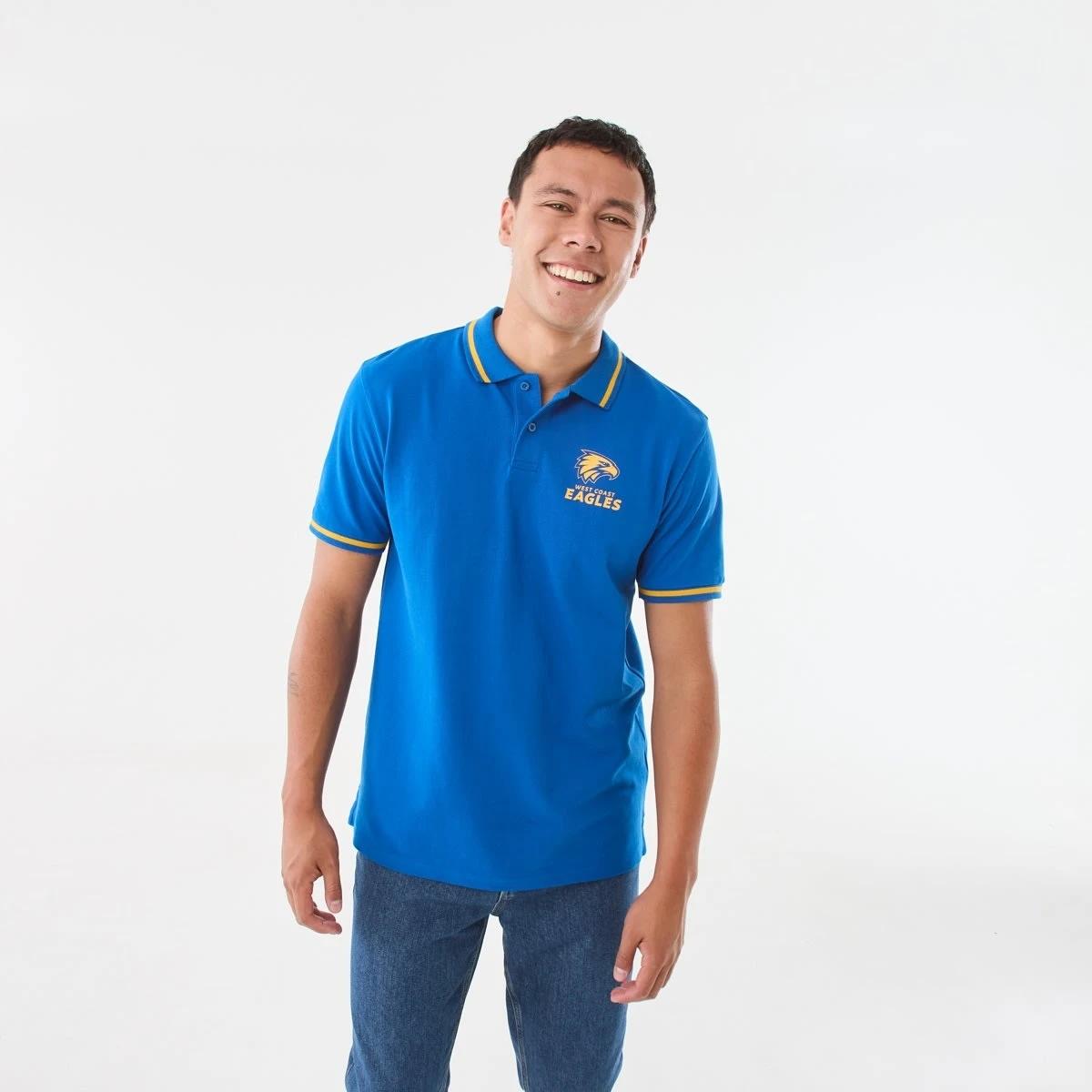 1 Official AFL Adult Polo Shirt West Coast, 1 of 6